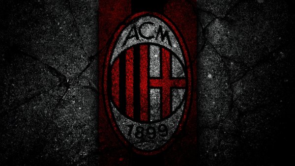 AC Milan Dark background Wallpaper