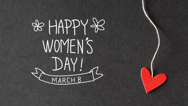 Women's Day Red heart Wallpaper