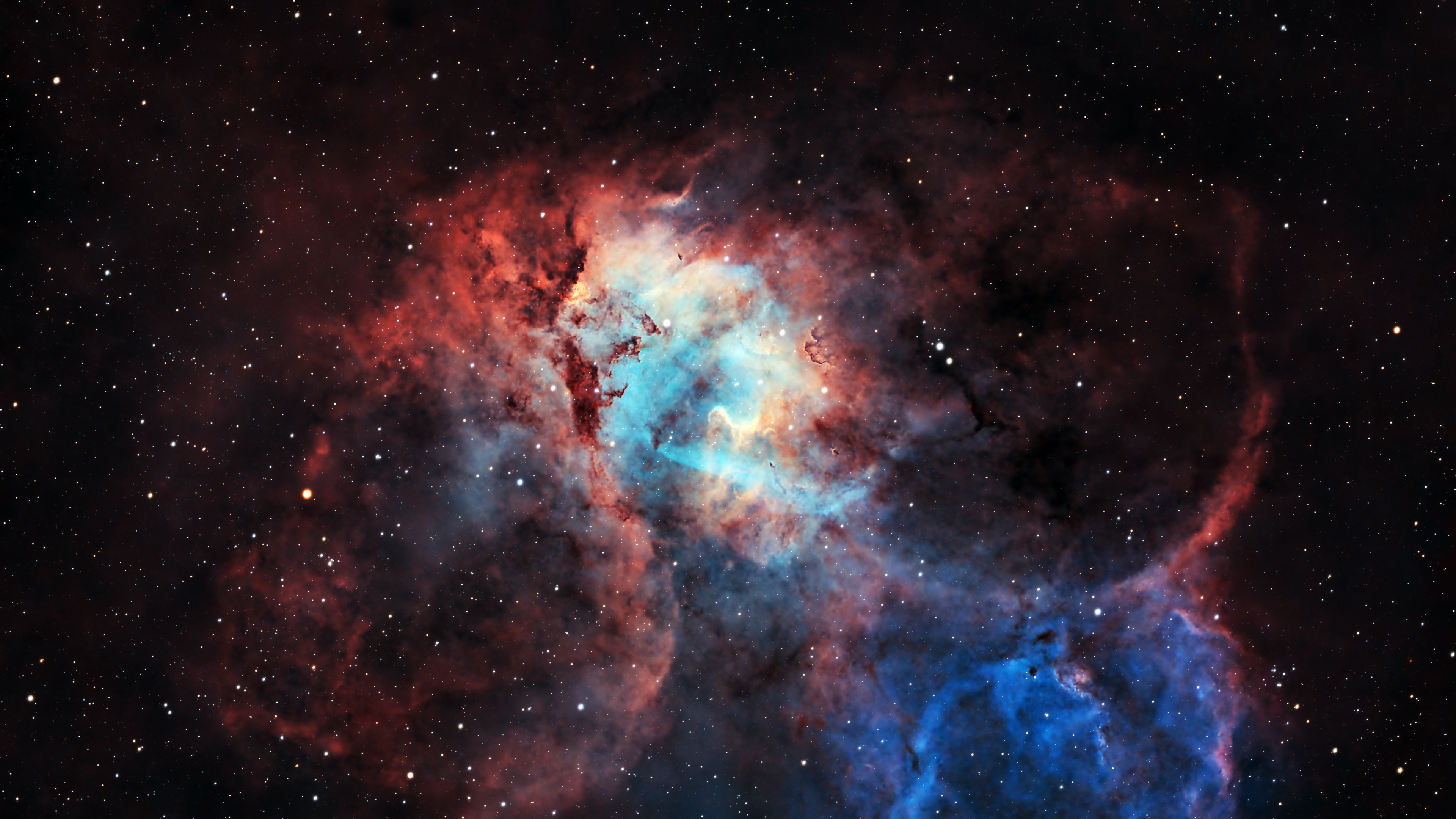 The Lion Nebula Astrophotography Wallpaper