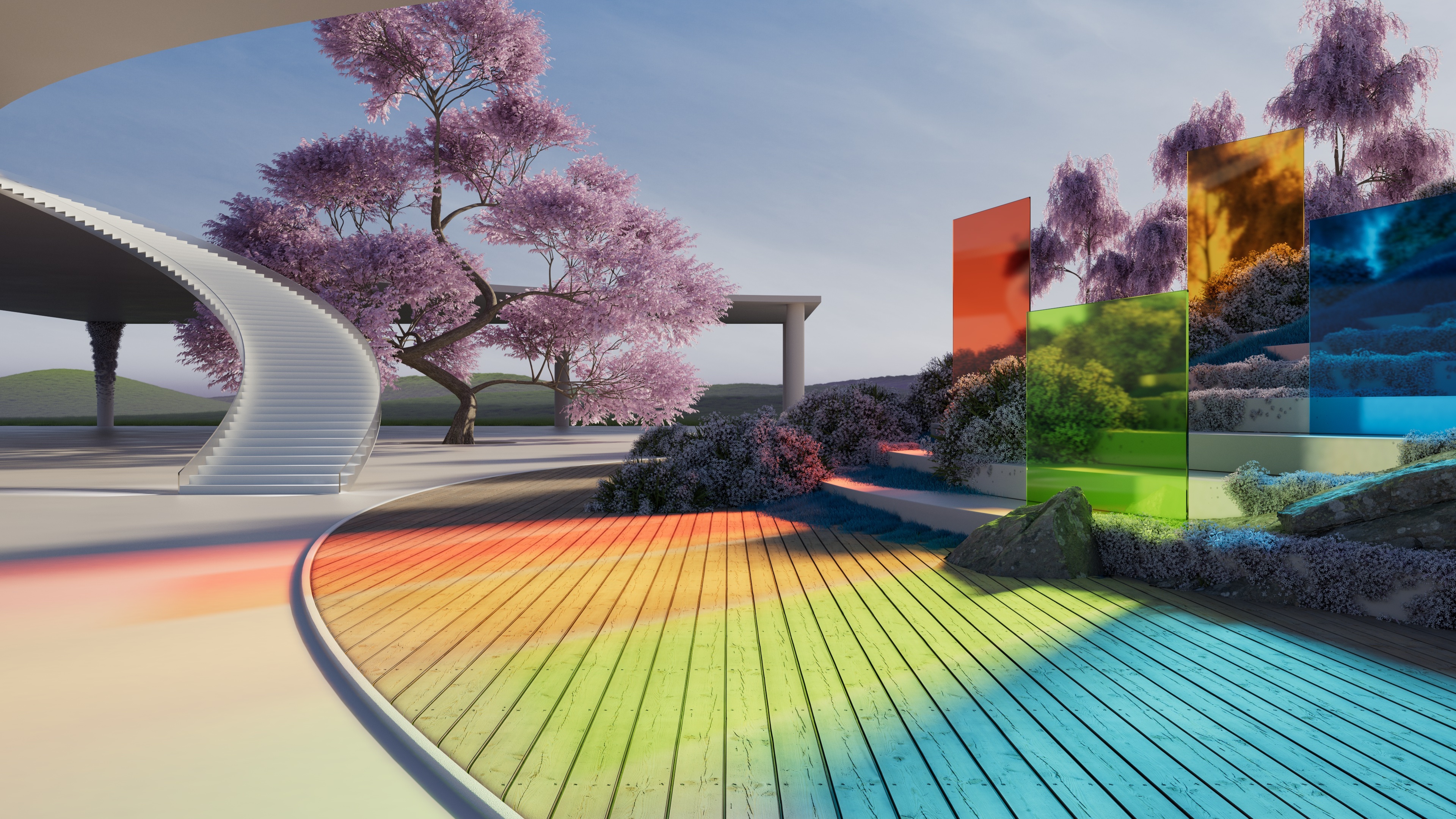 Modern Outdoor Wallpaper