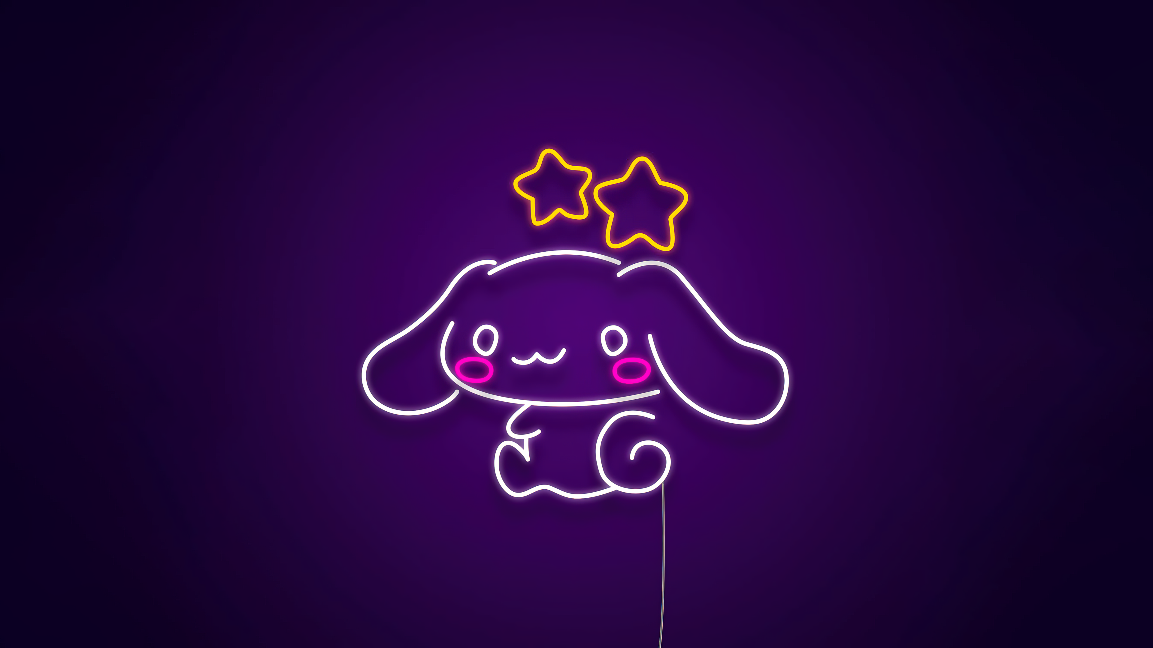 Cinnamoroll Neon Wallpaper
