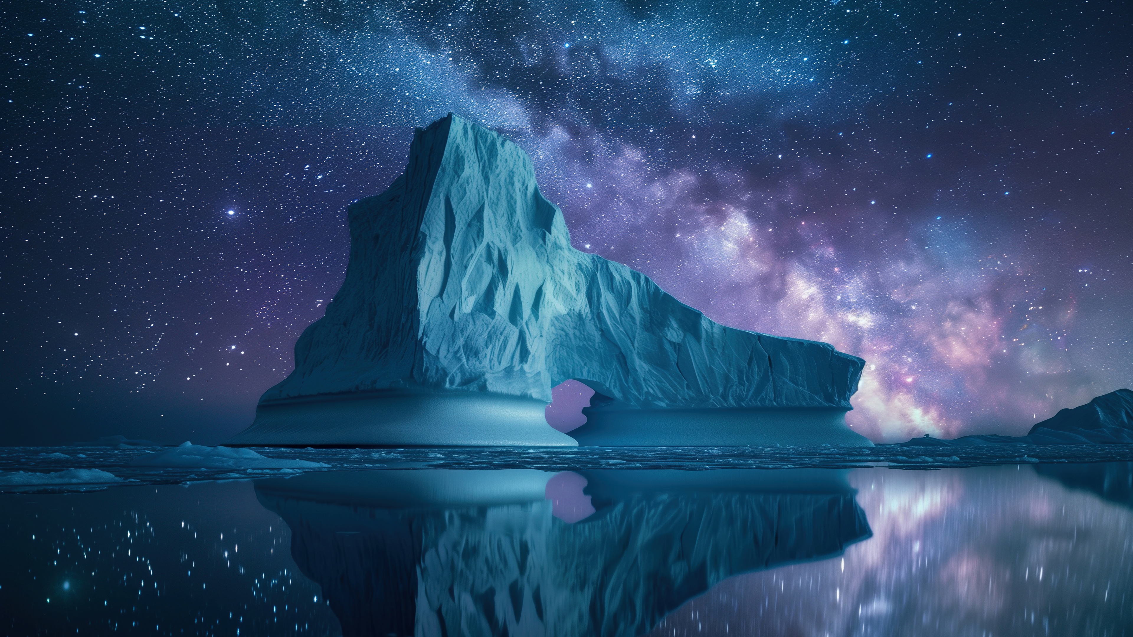 Frozen Ice berg Wallpaper