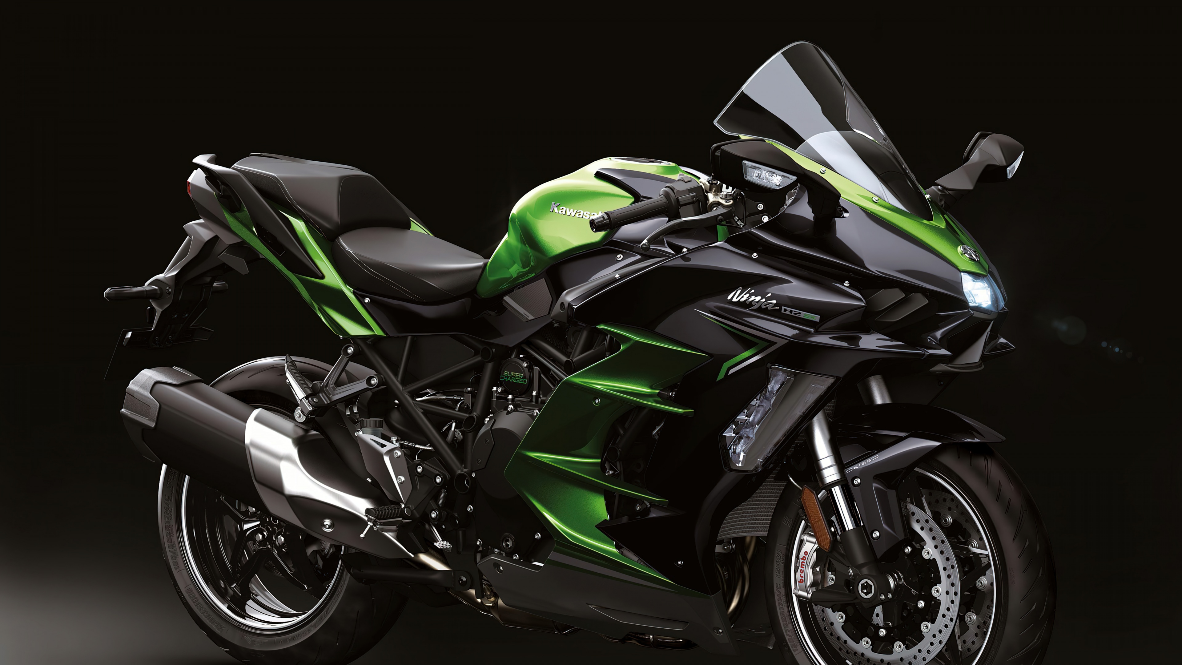Kawasaki Ninja H2 SX 5K Wallpaper