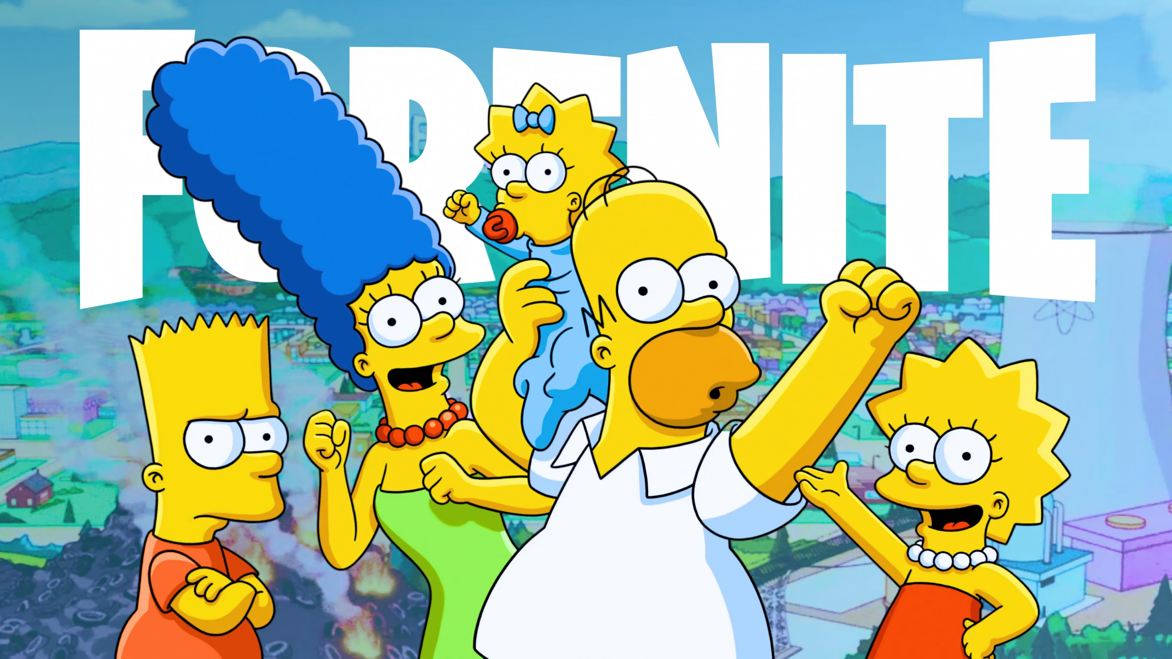 Fortnite The Simpsons Wallpaper