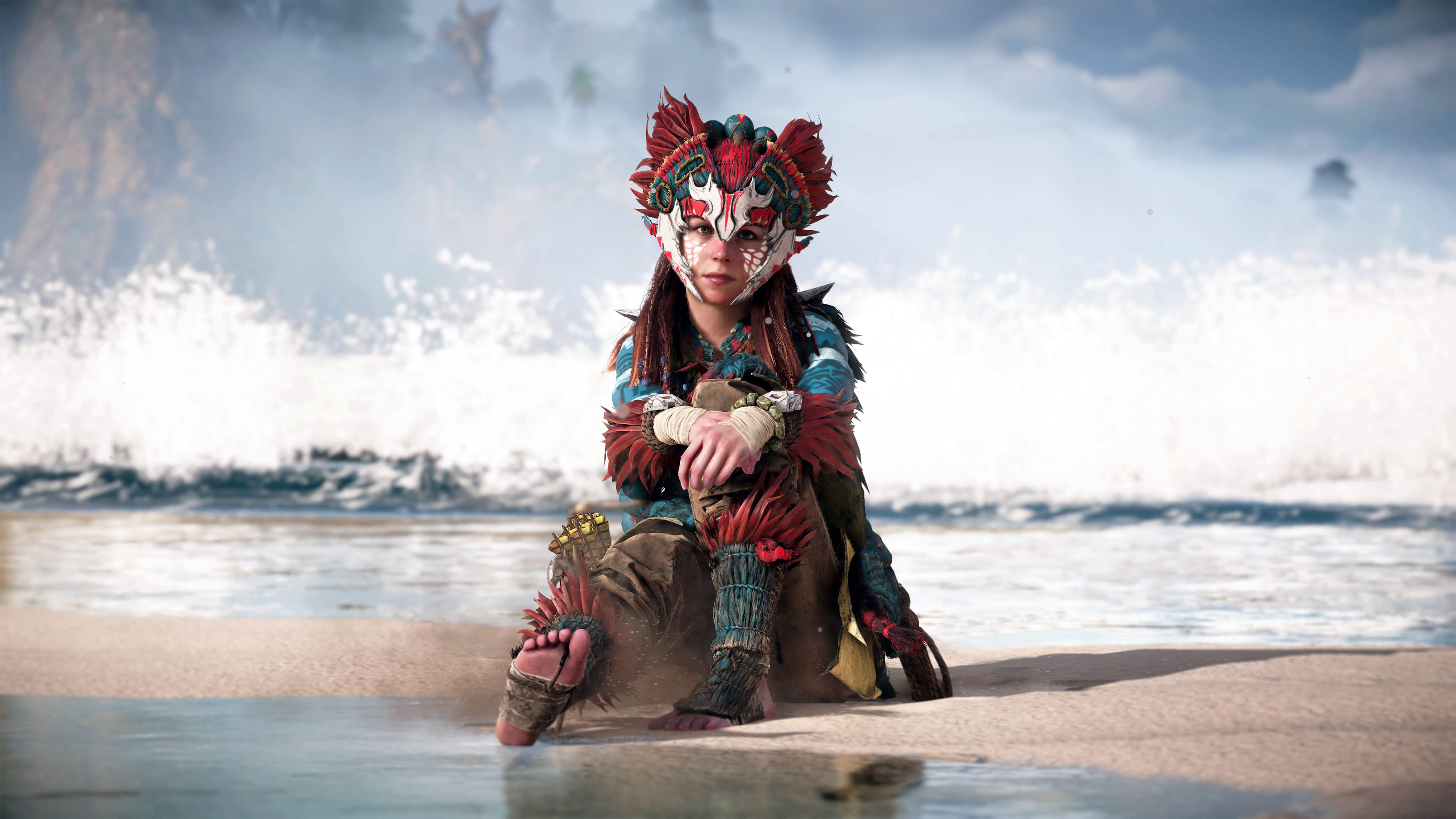 Aloy in Tenakth Recon Outfit 5K Wallpaper