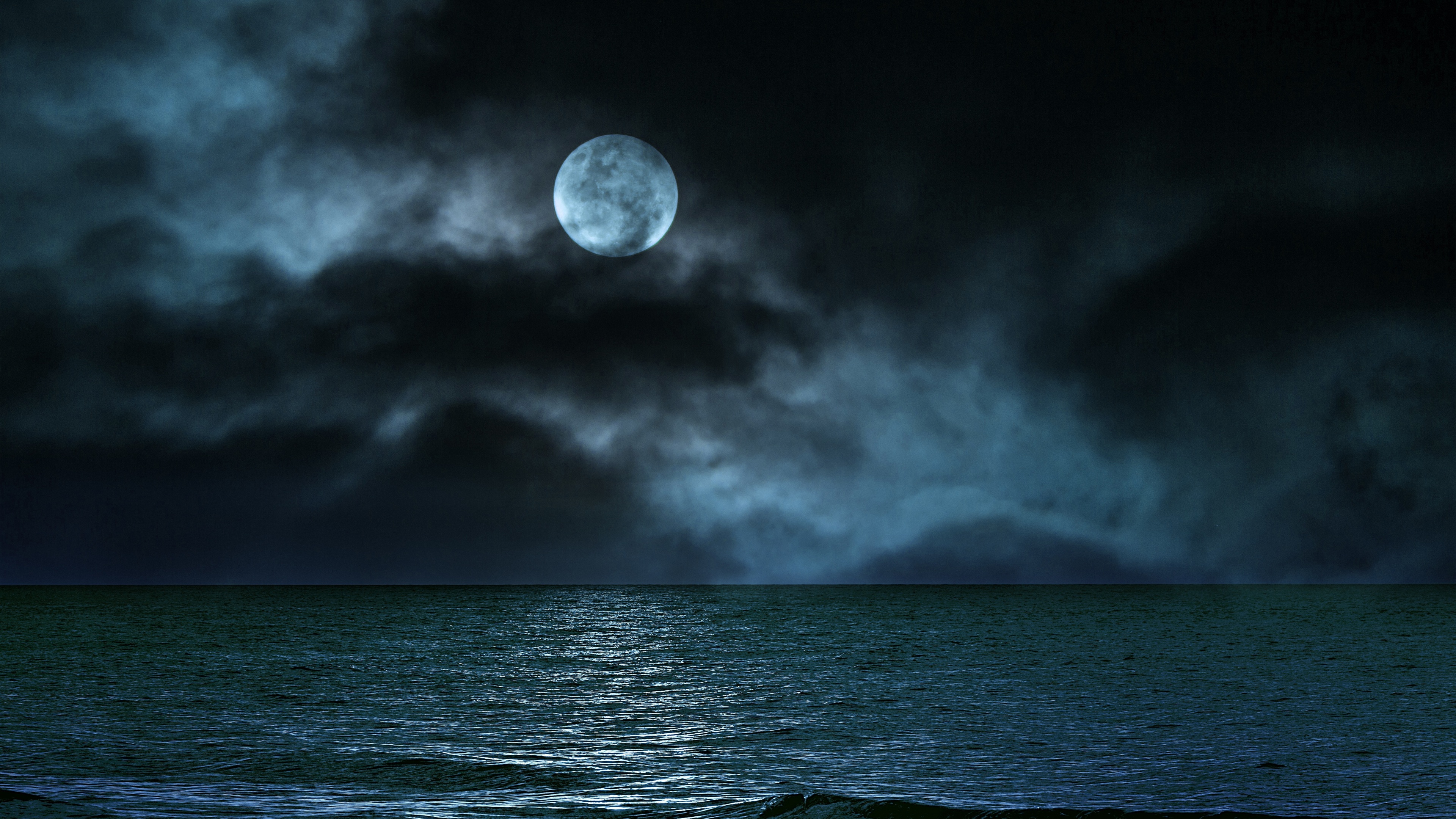 Moon Seascape Wallpaper