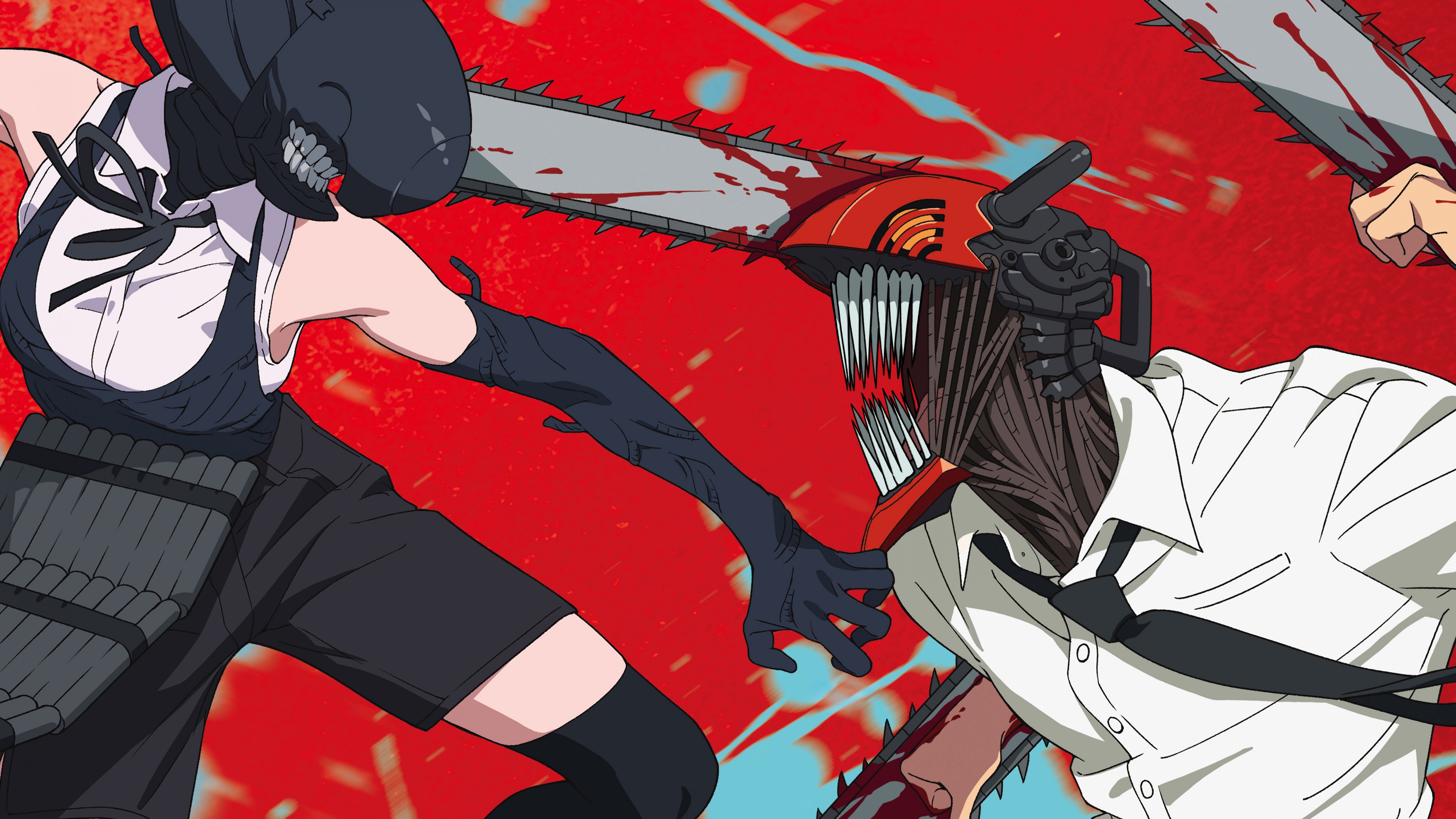 Reze vs Denji 5K Wallpaper