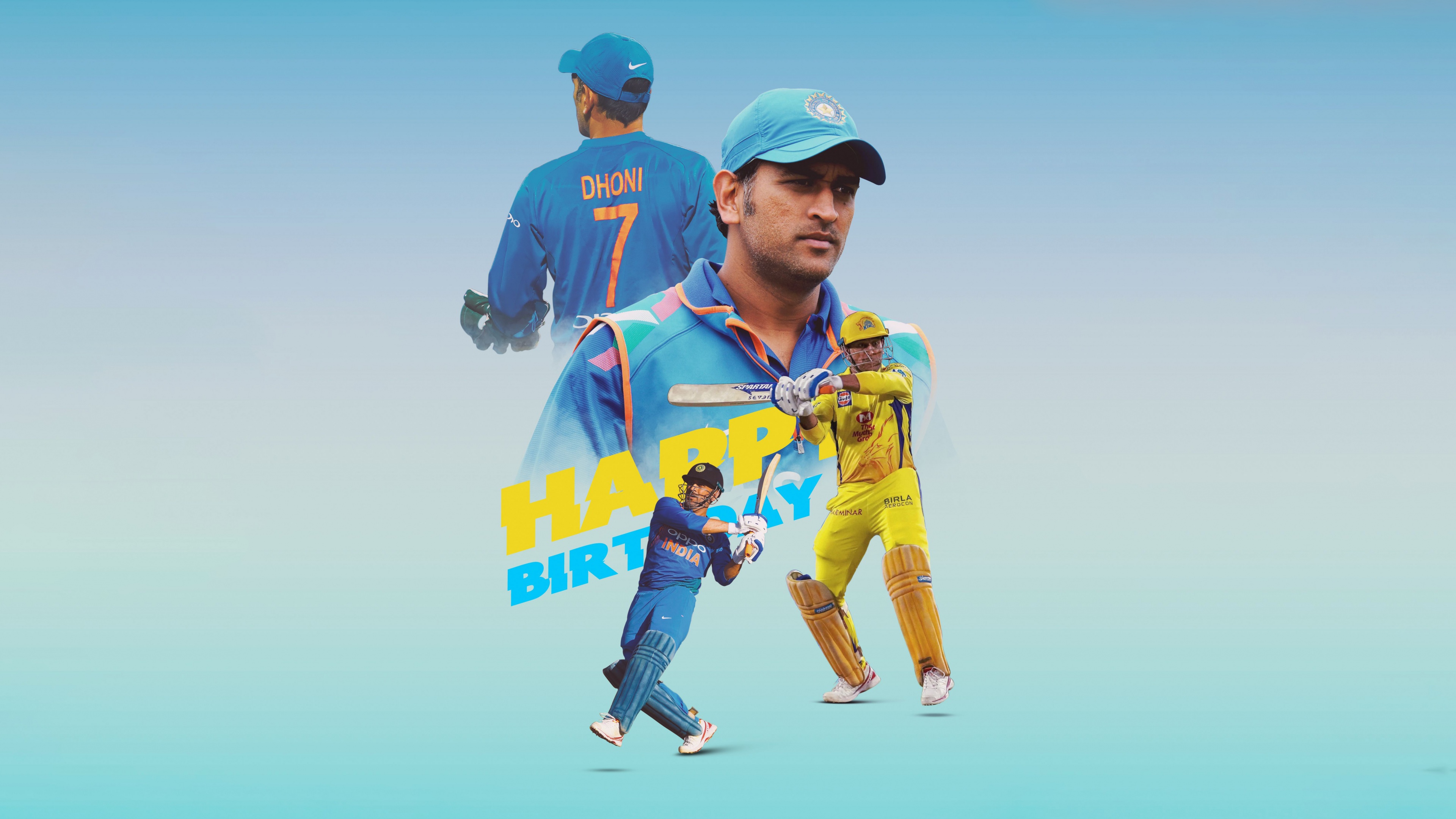 Mahendra Singh Dhoni 5K Wallpaper