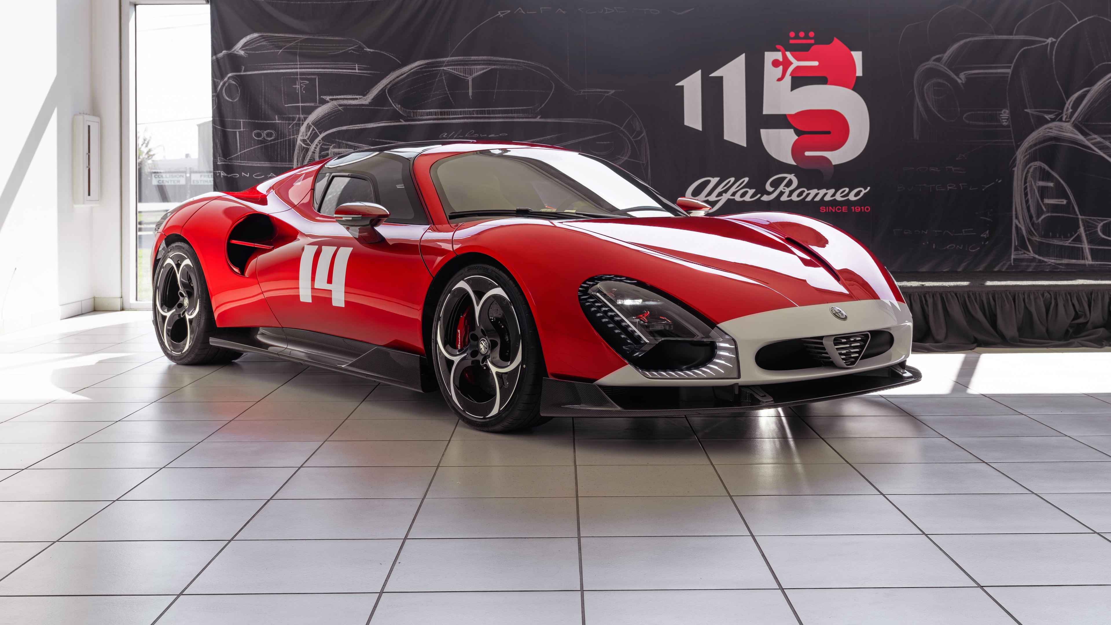 Alfa Romeo 33 Stradale Bespoke Wallpaper