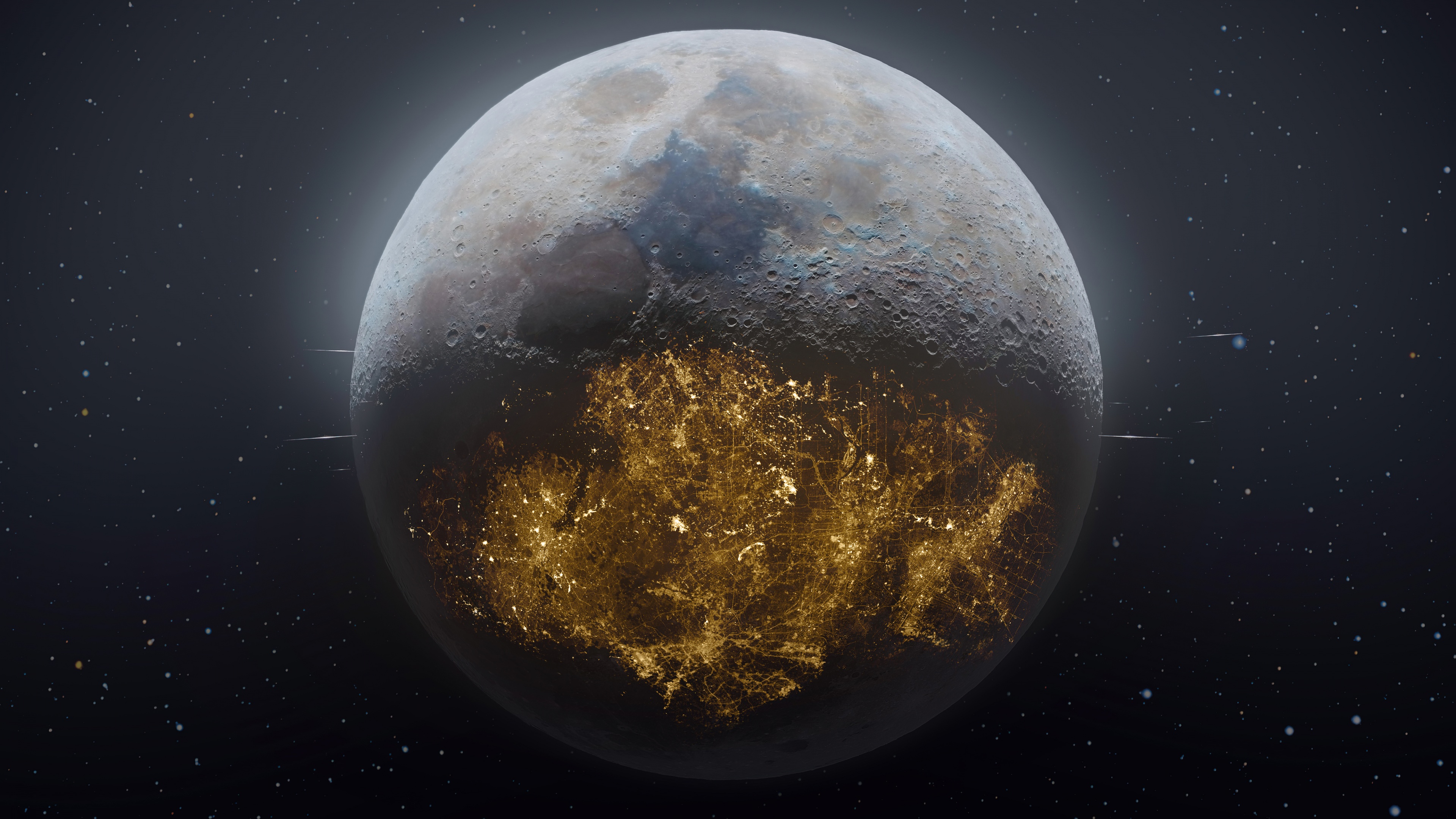 Moon Future Wallpaper
