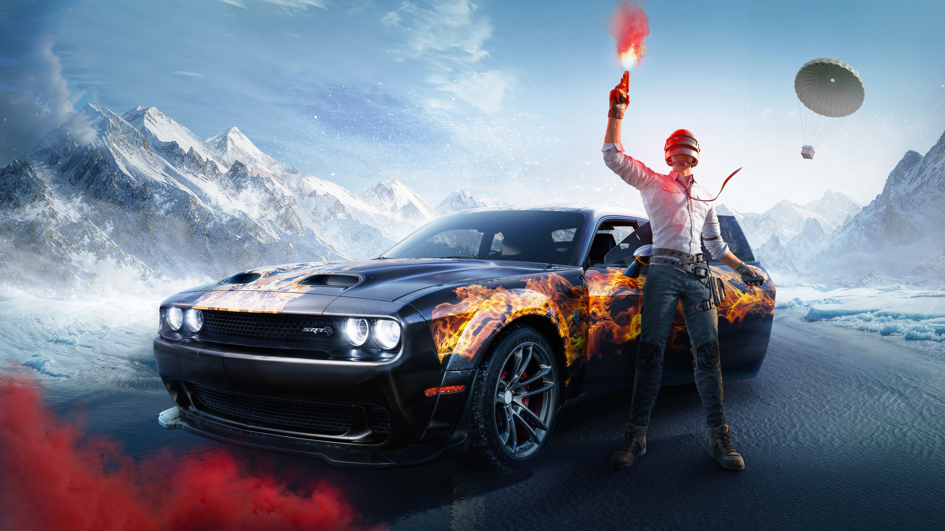 Dodge Challenger SRT PUBG MOBILE Wallpaper