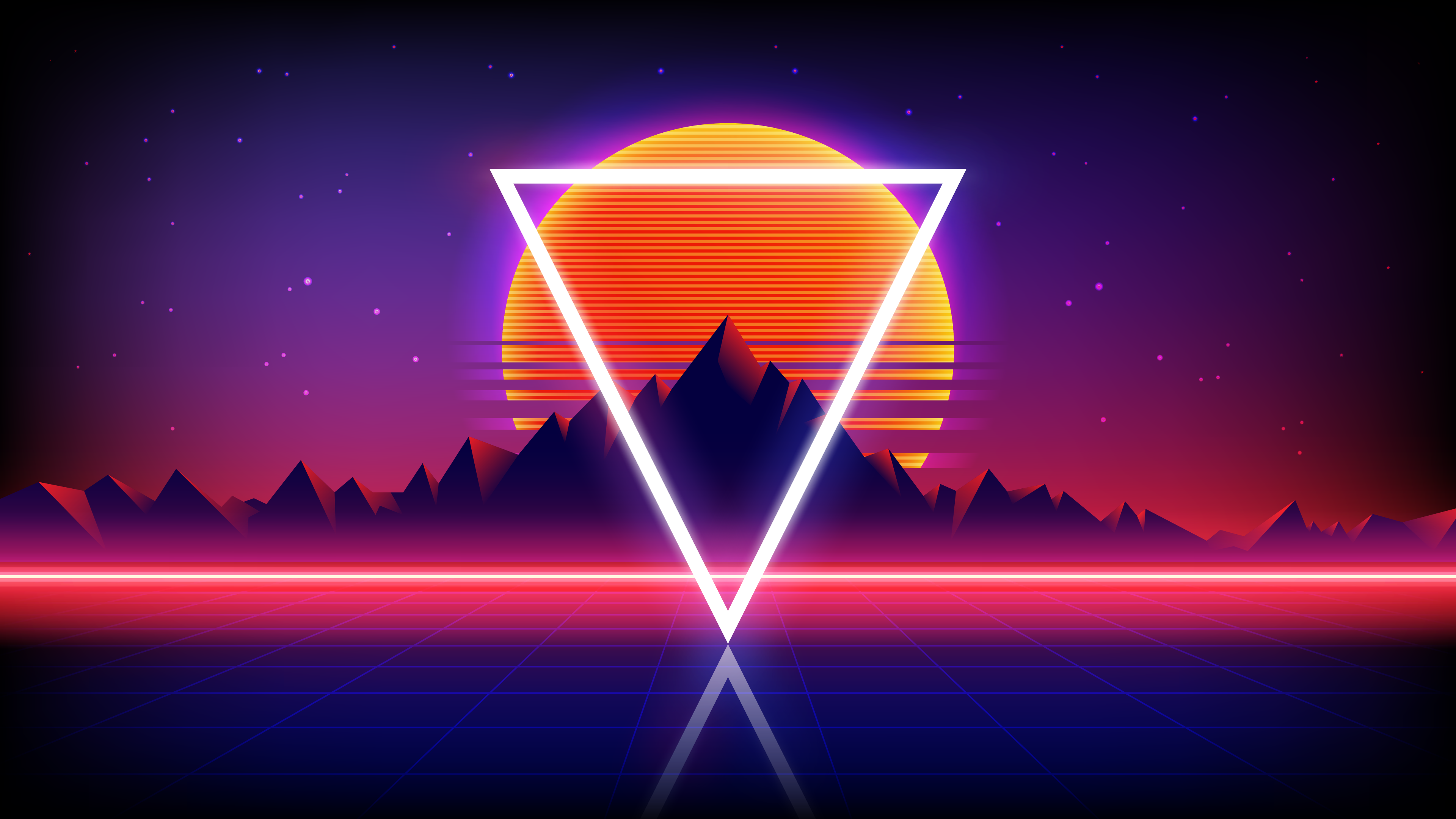 Mountains Triangle Wallpaper