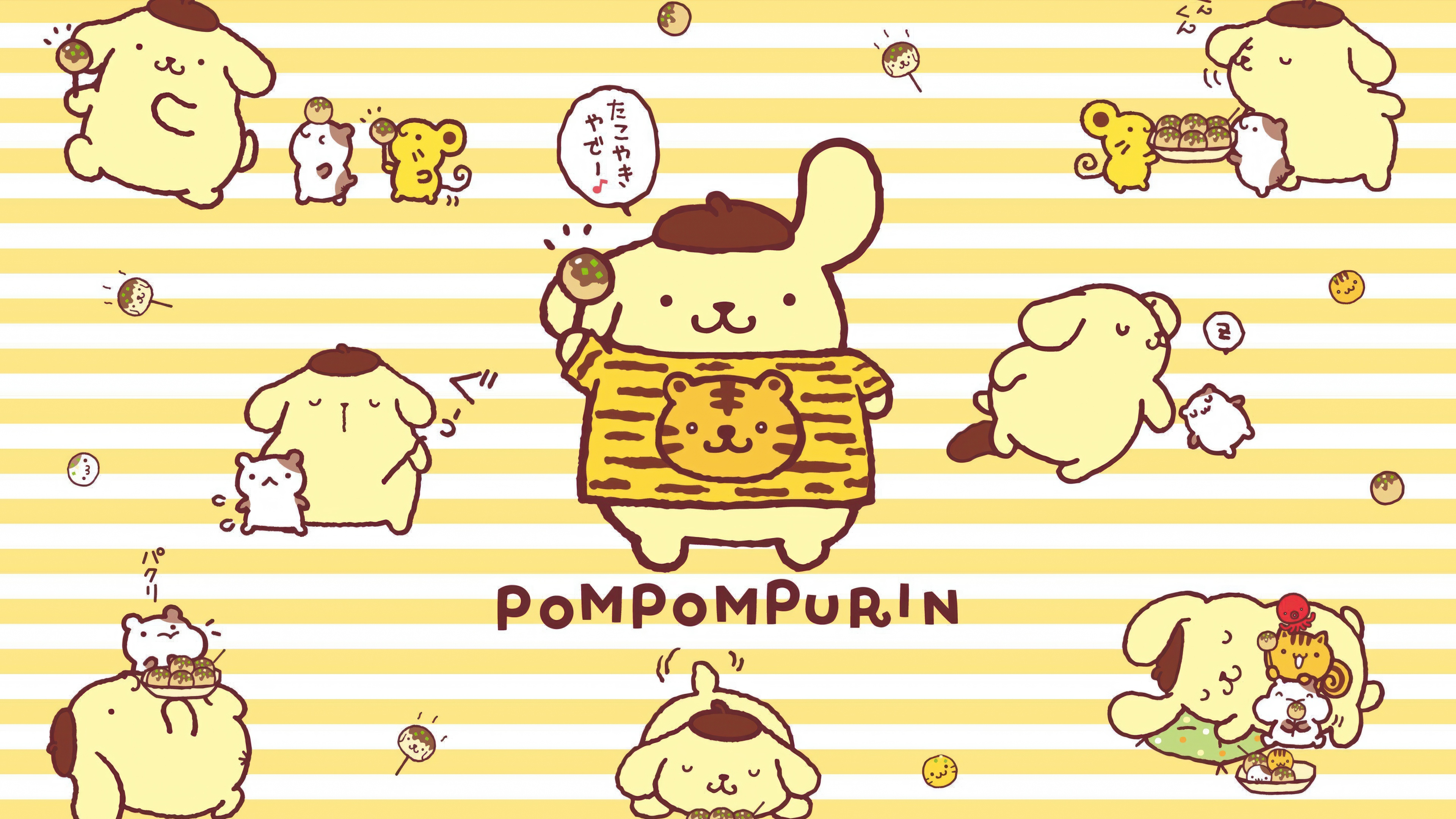 Pompompurin Cute cartoon Wallpaper