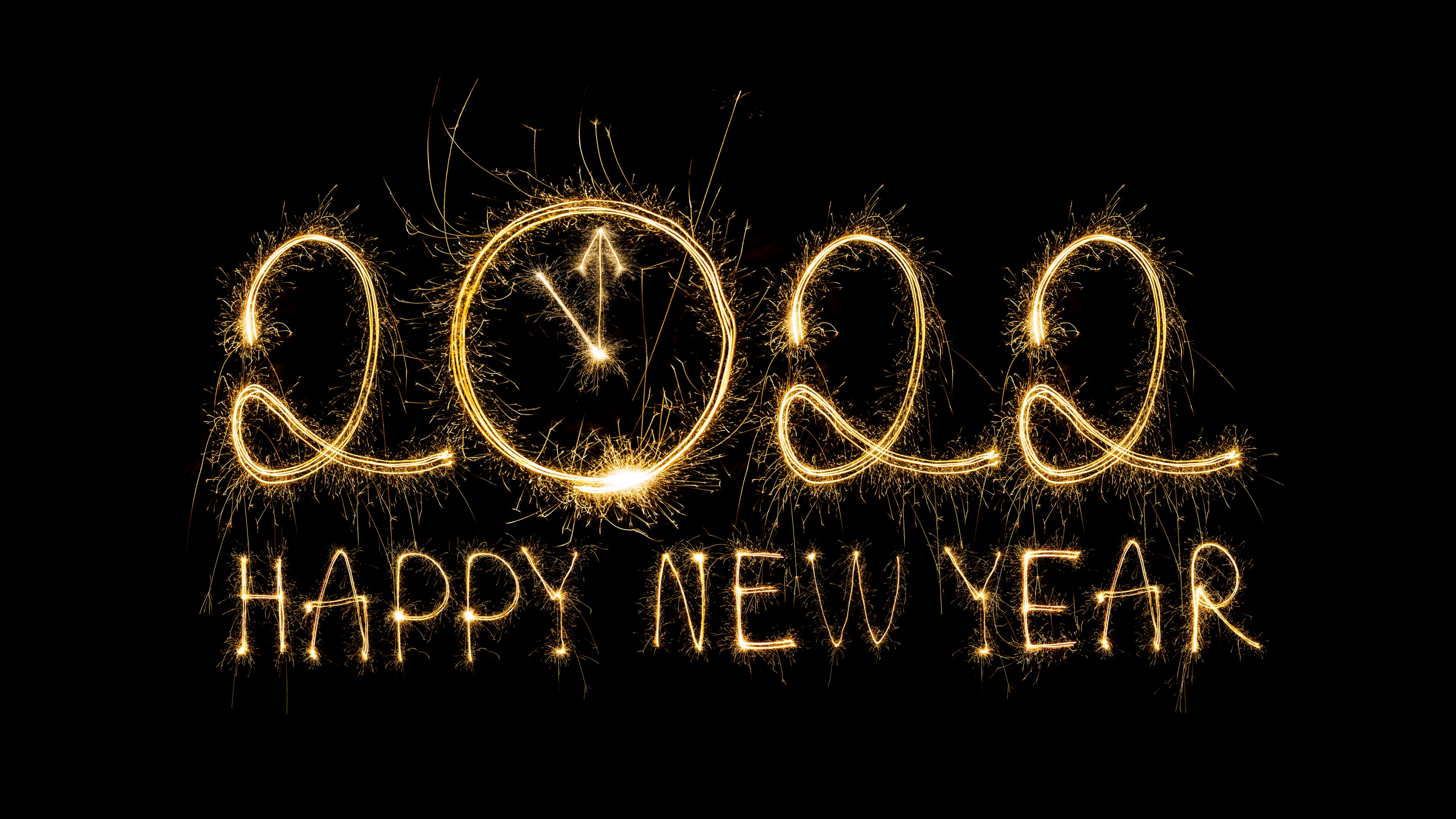 2022 New Year Fireworks Wallpaper