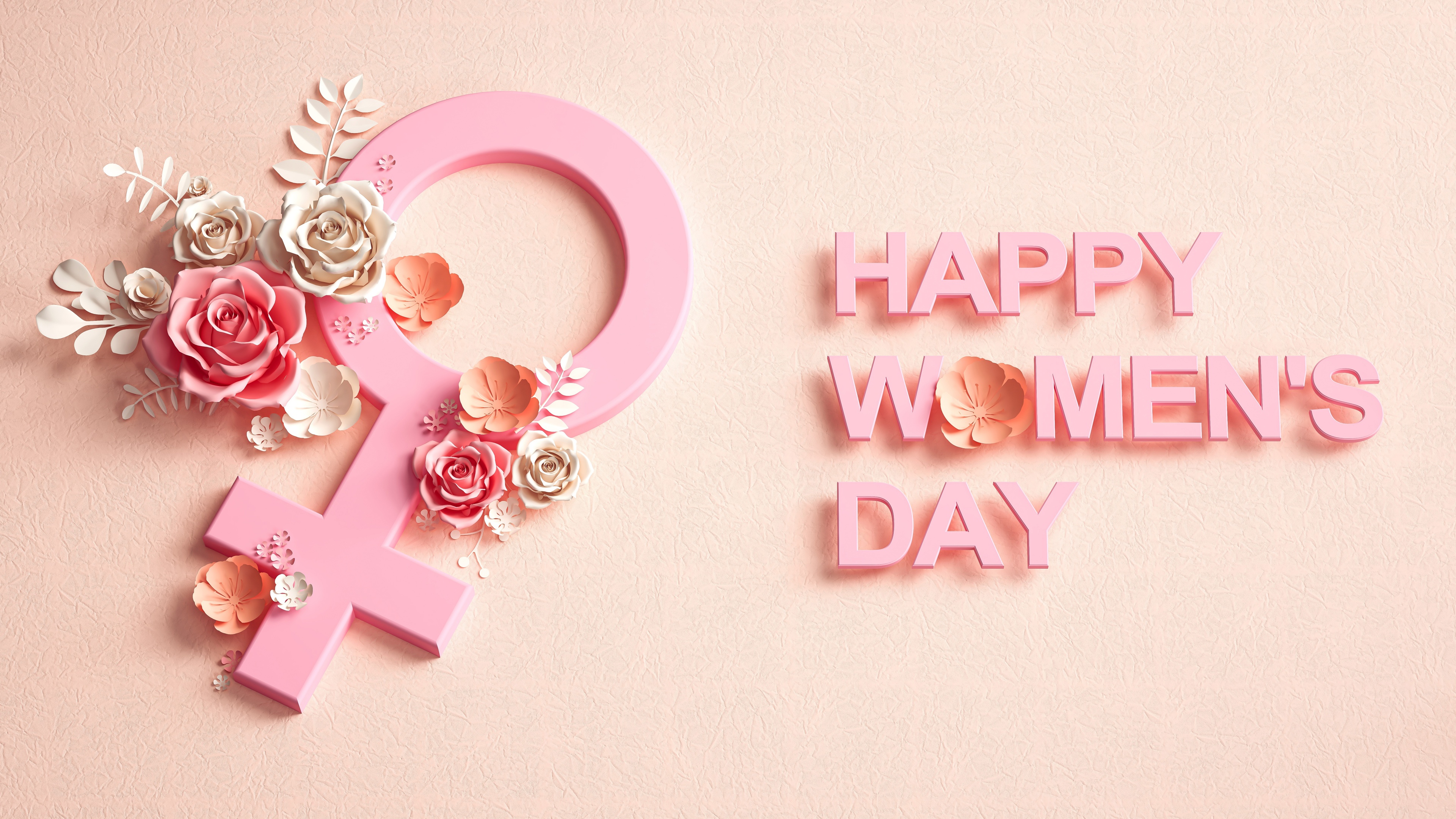Women's Day Pink aesthetic Wallpaper