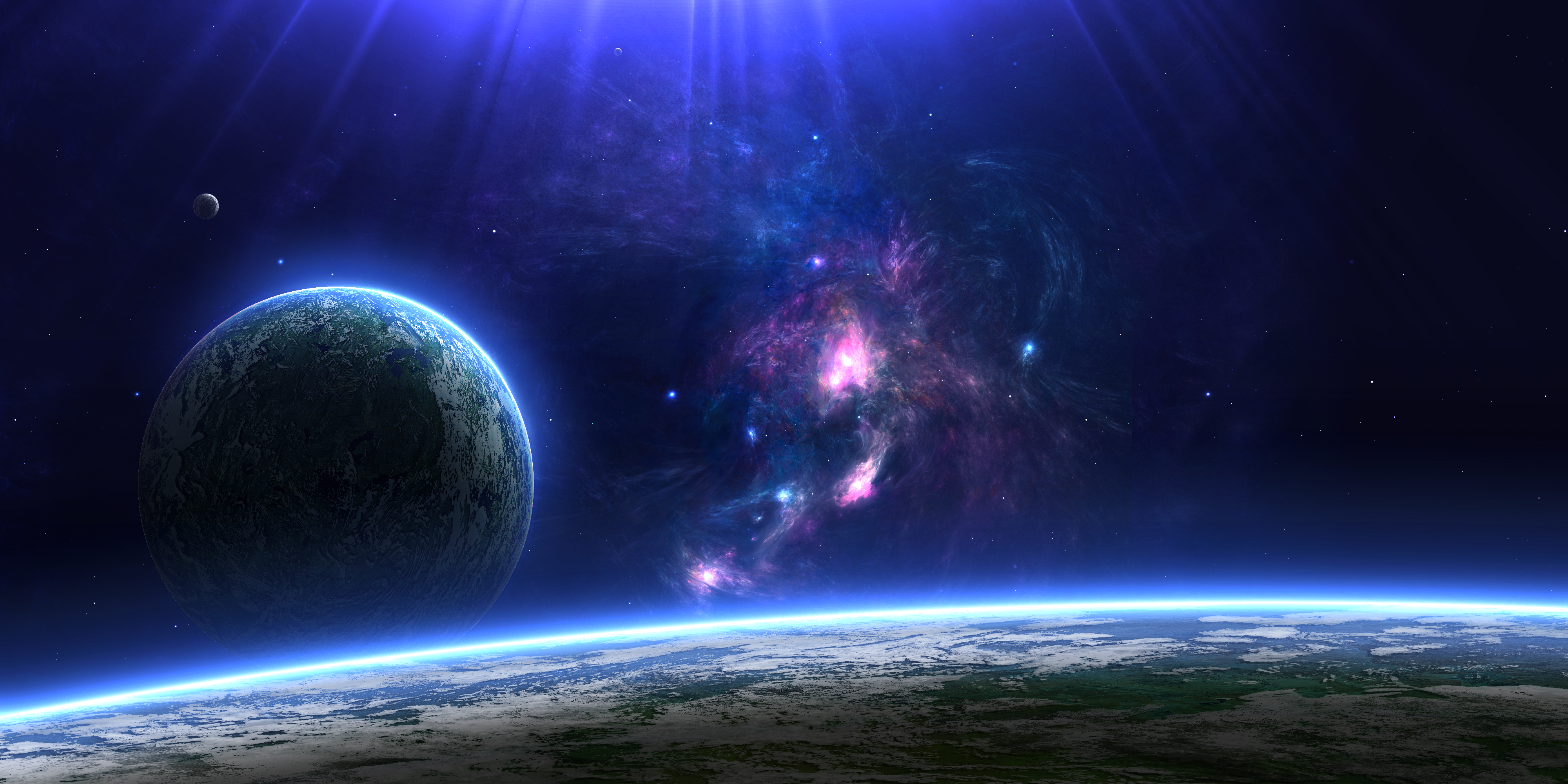 Earth Distant planet Wallpaper