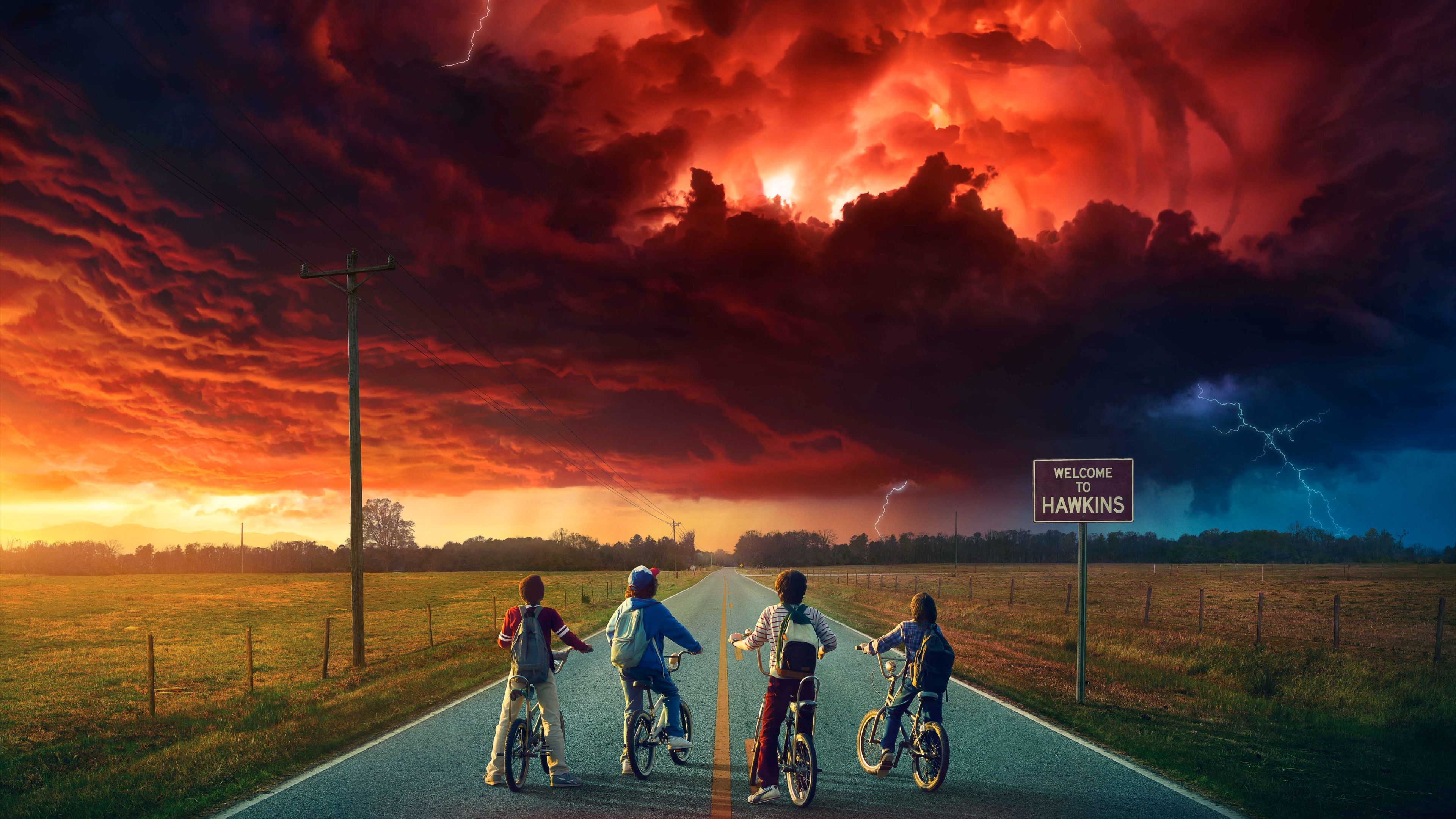 Stranger Things Welcome to Hawkins Wallpaper