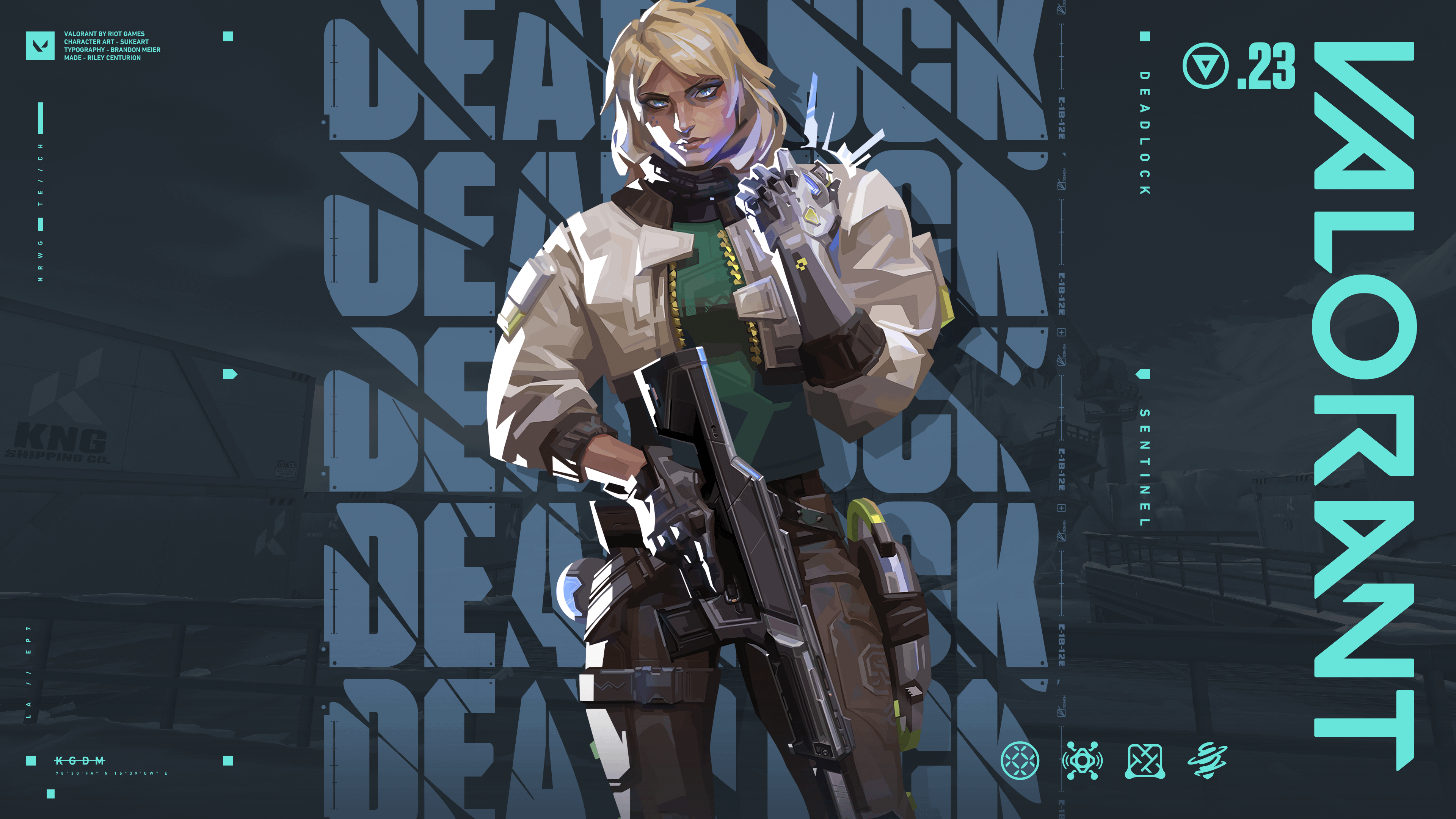 Deadlock Valorant agent Wallpaper