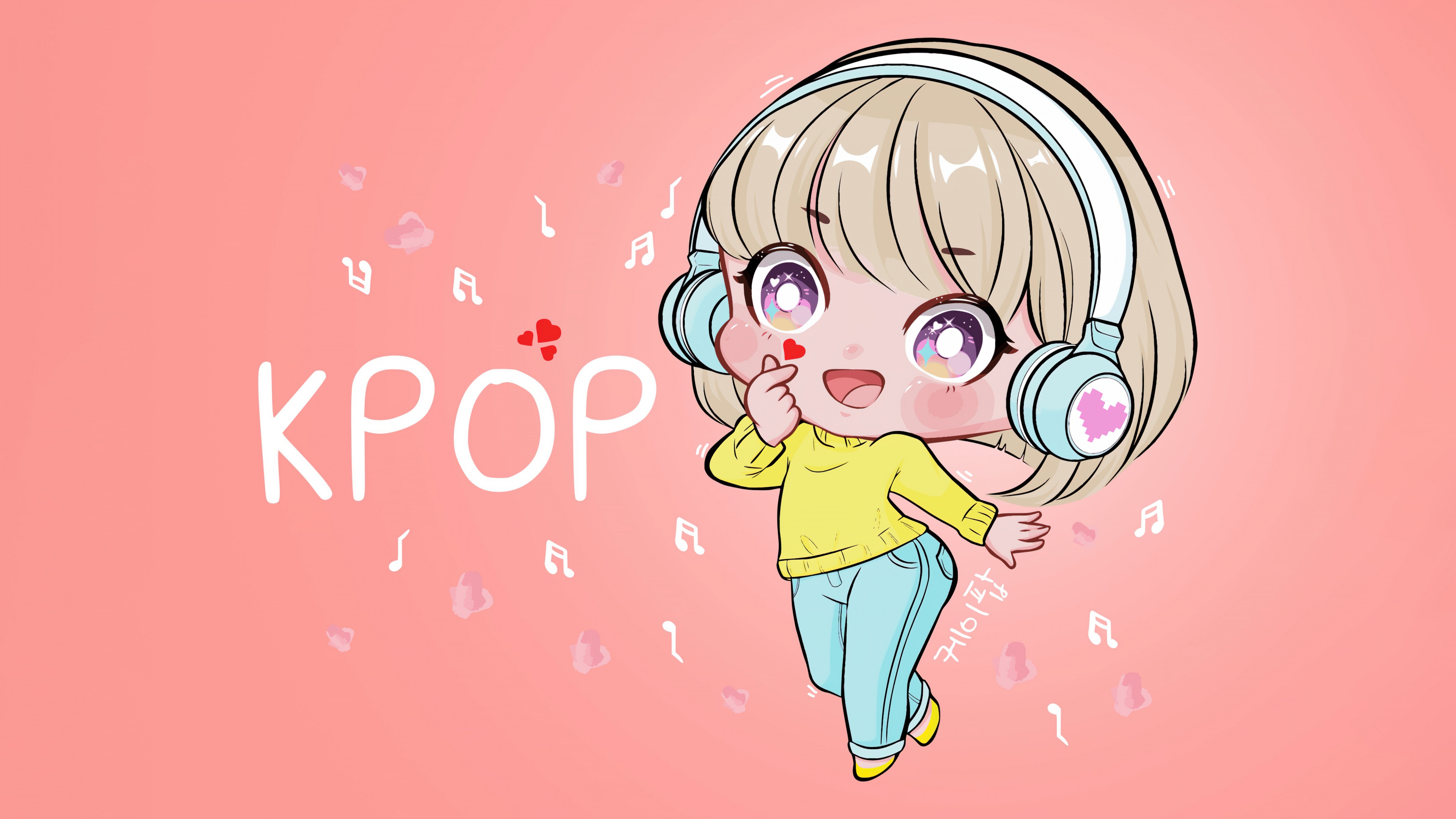 K-pop Chibi Wallpaper