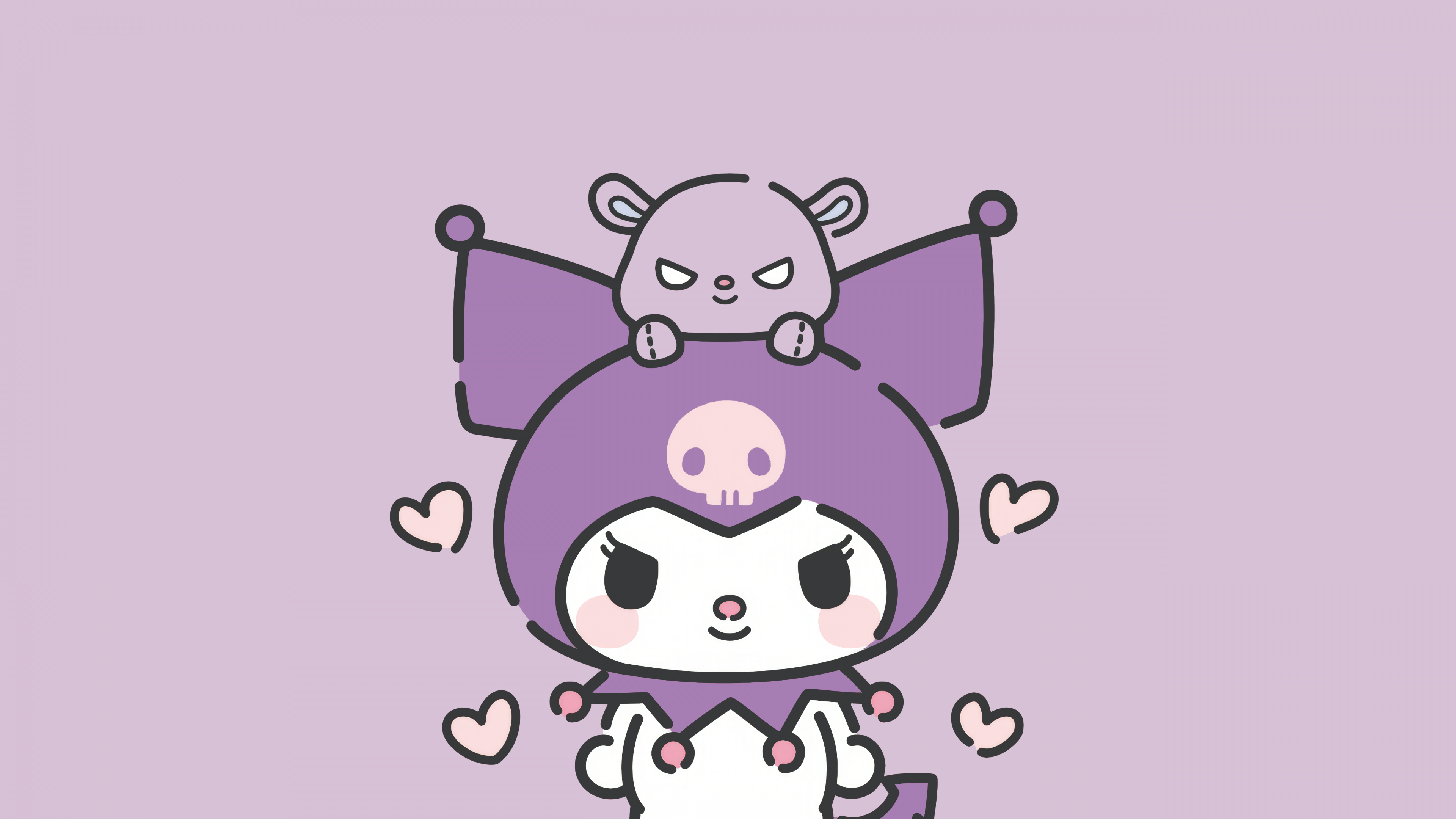 Kuromi Halloween costume Wallpaper