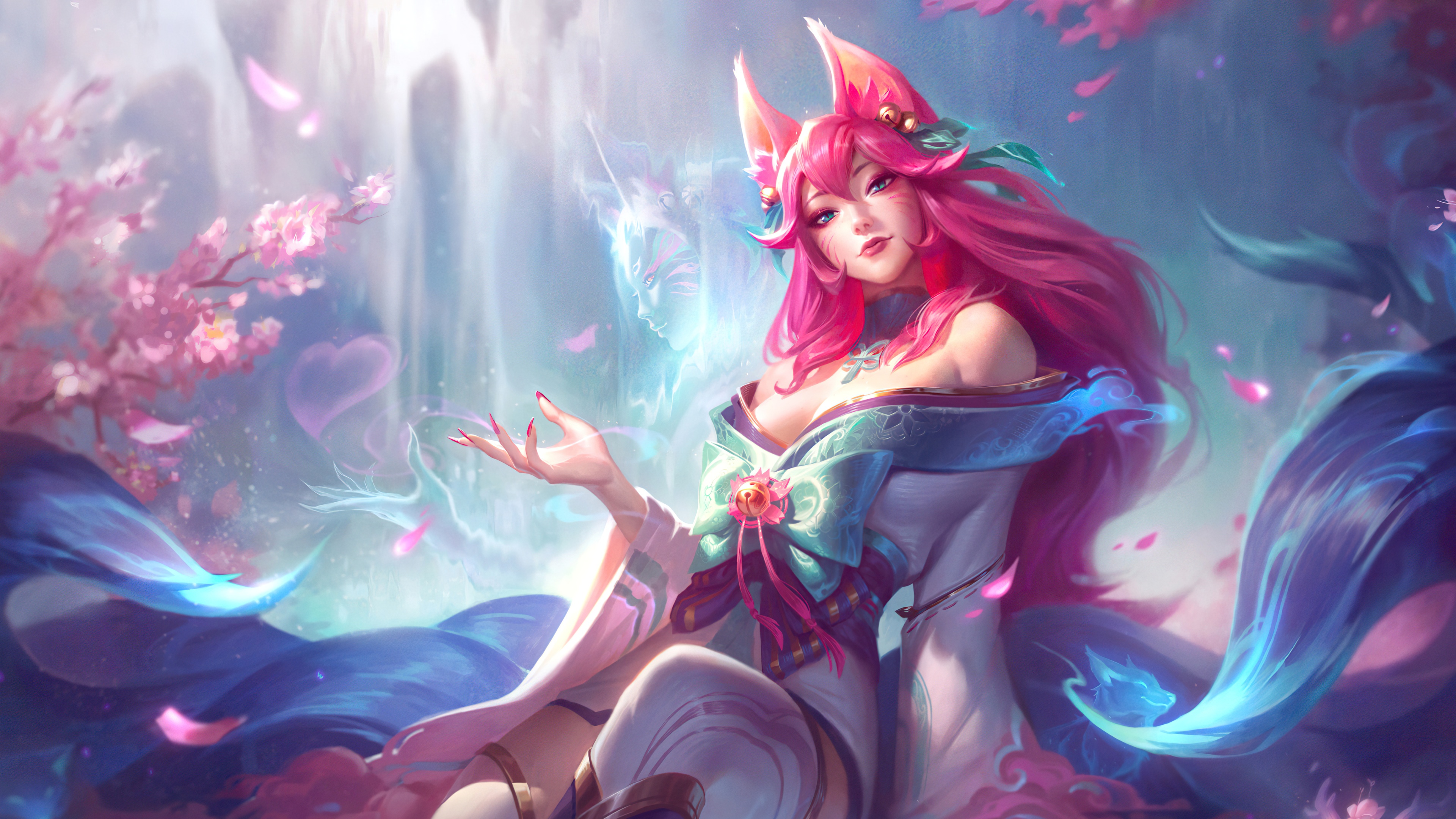 Spirit Blossom Ahri League of Legends Wallpaper