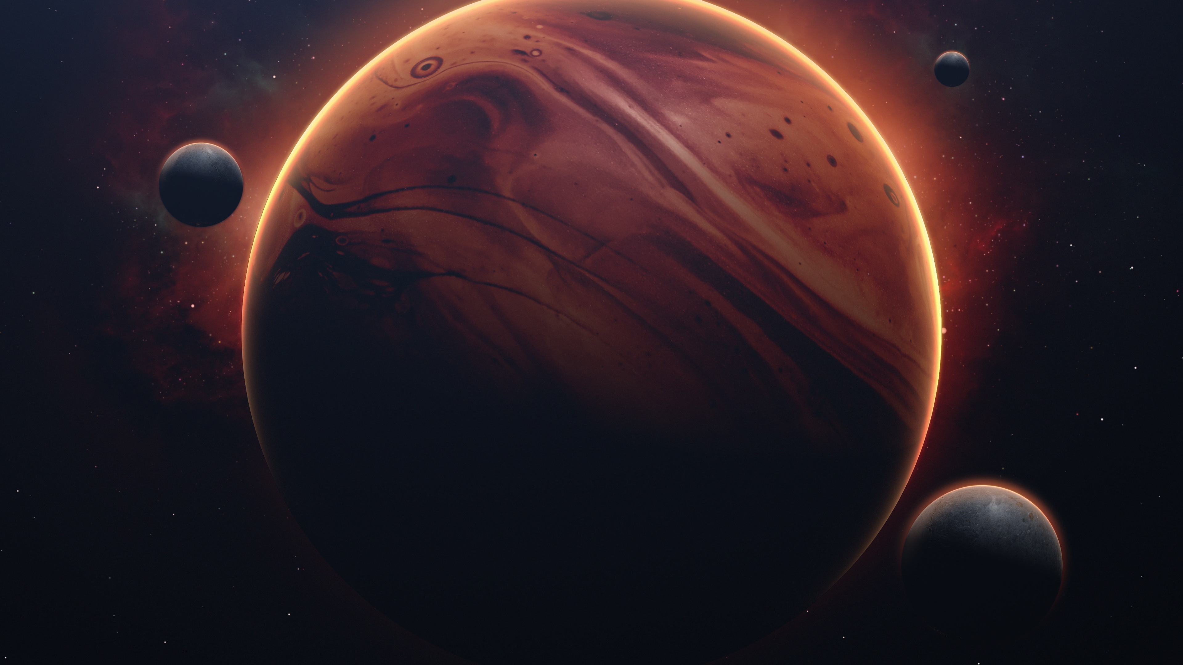 Solarus planet Red planet Wallpaper