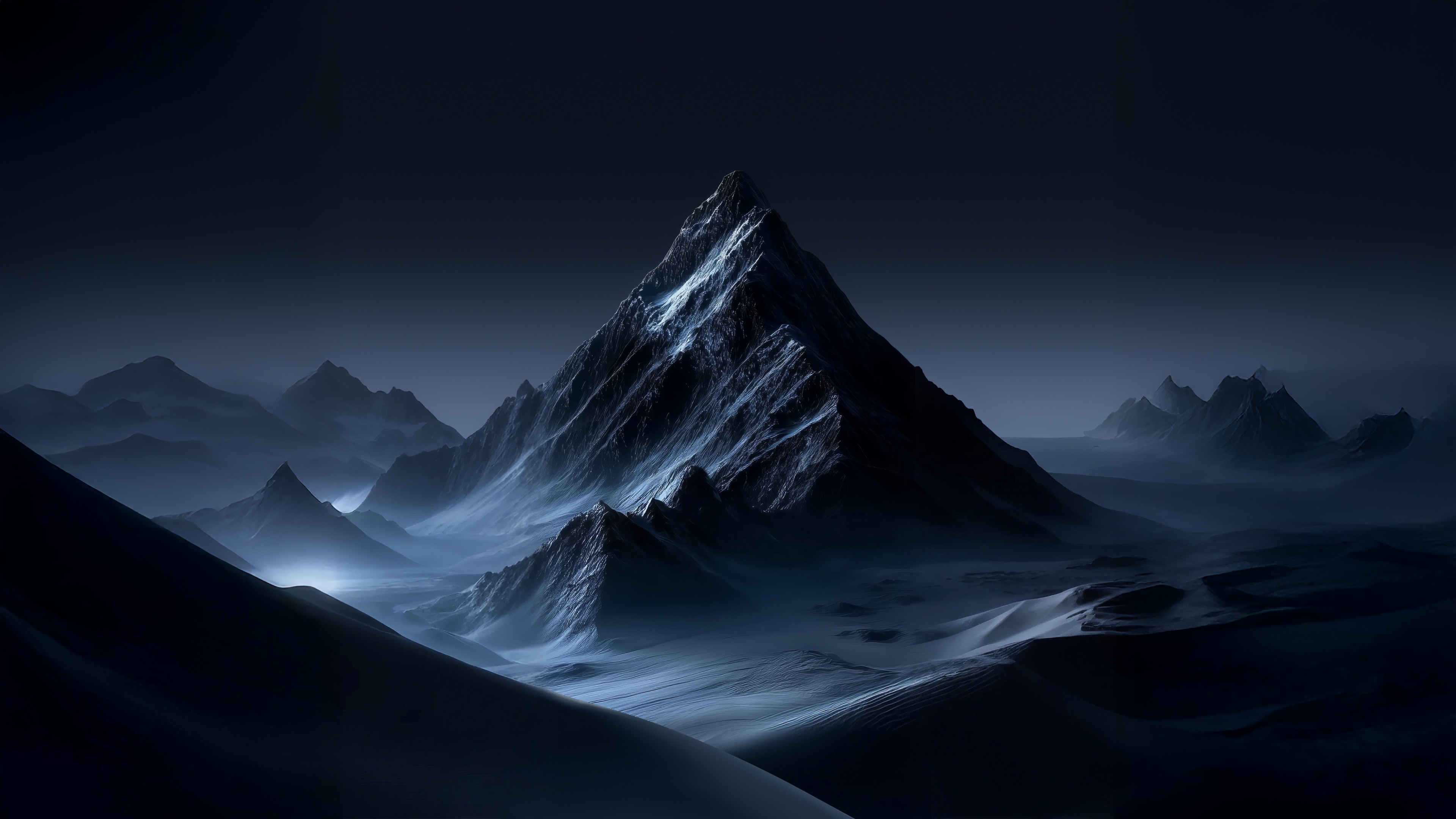 Mountain Landscape Night Wallpaper