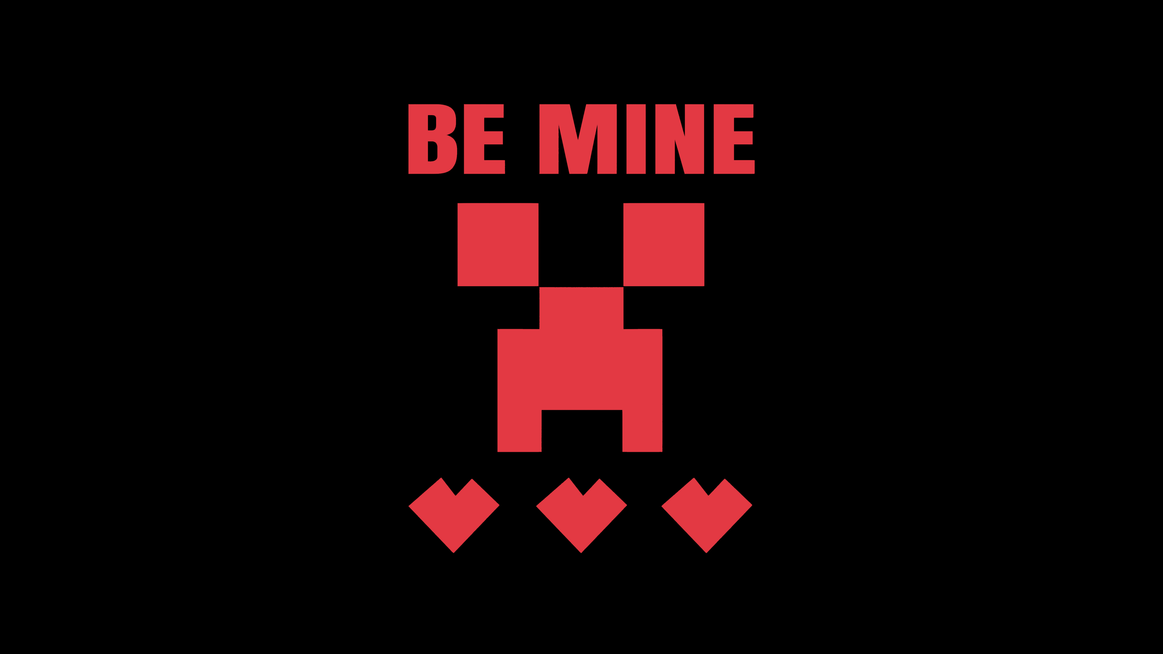 Be Mine Minecraft Wallpaper