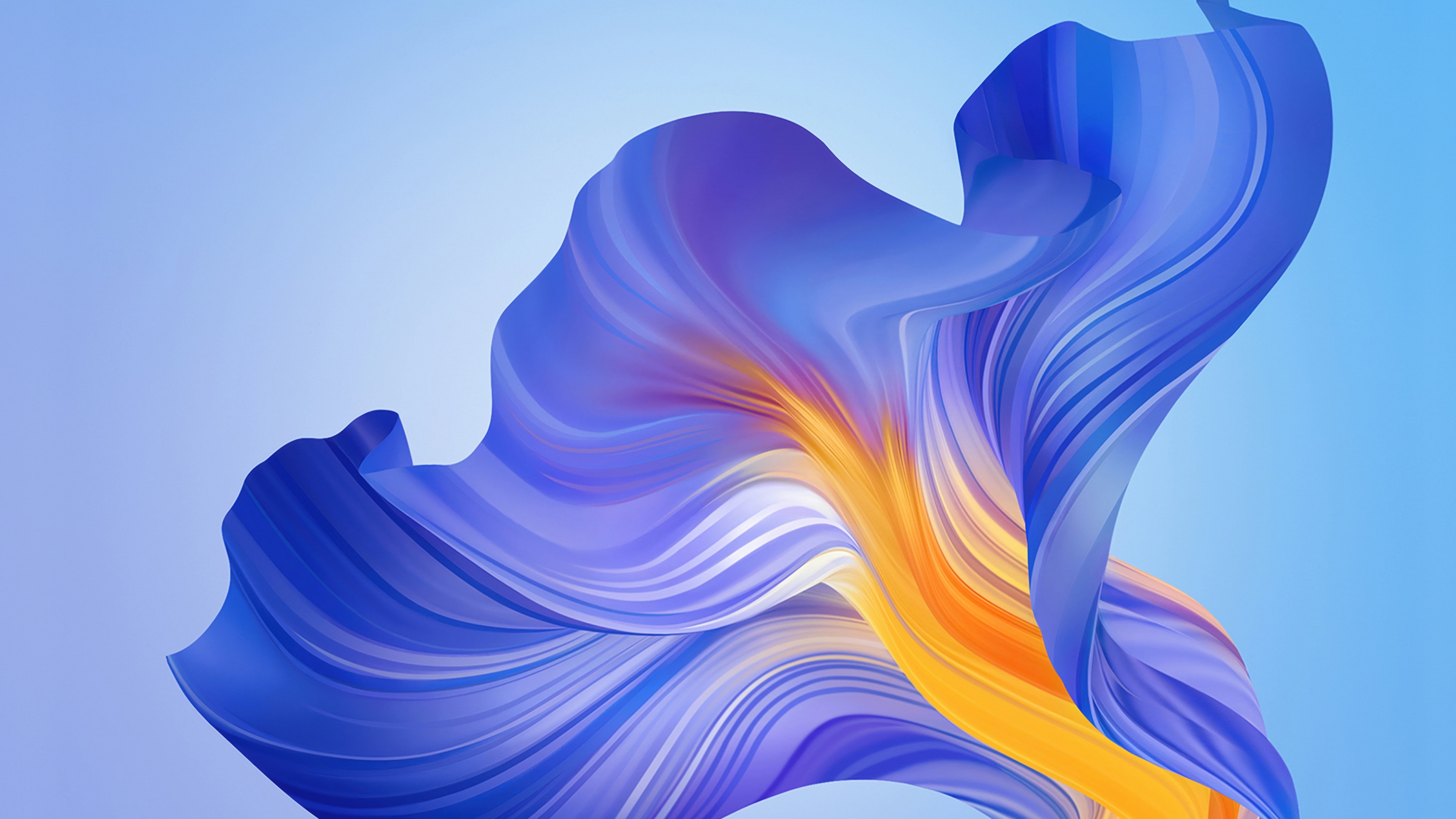 Blue abstract Flow Wallpaper