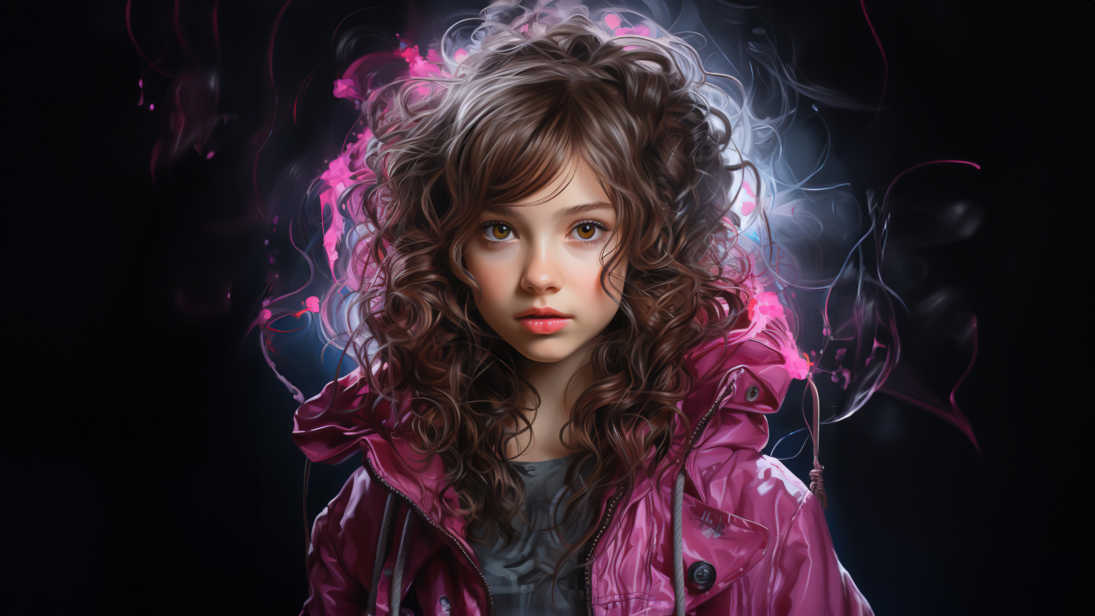 Cute Girl AI art Wallpaper