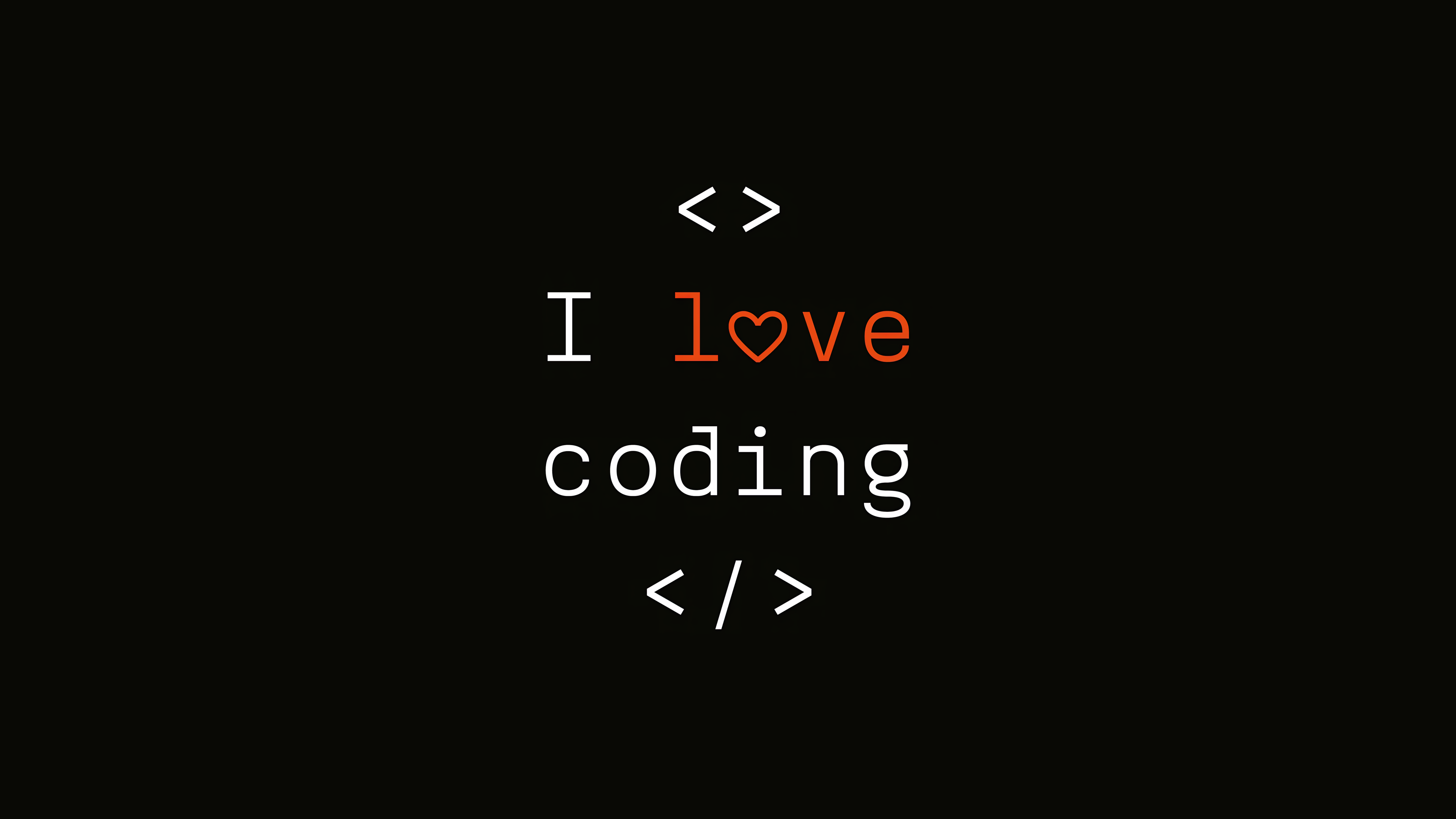 I Love Coding Wallpaper