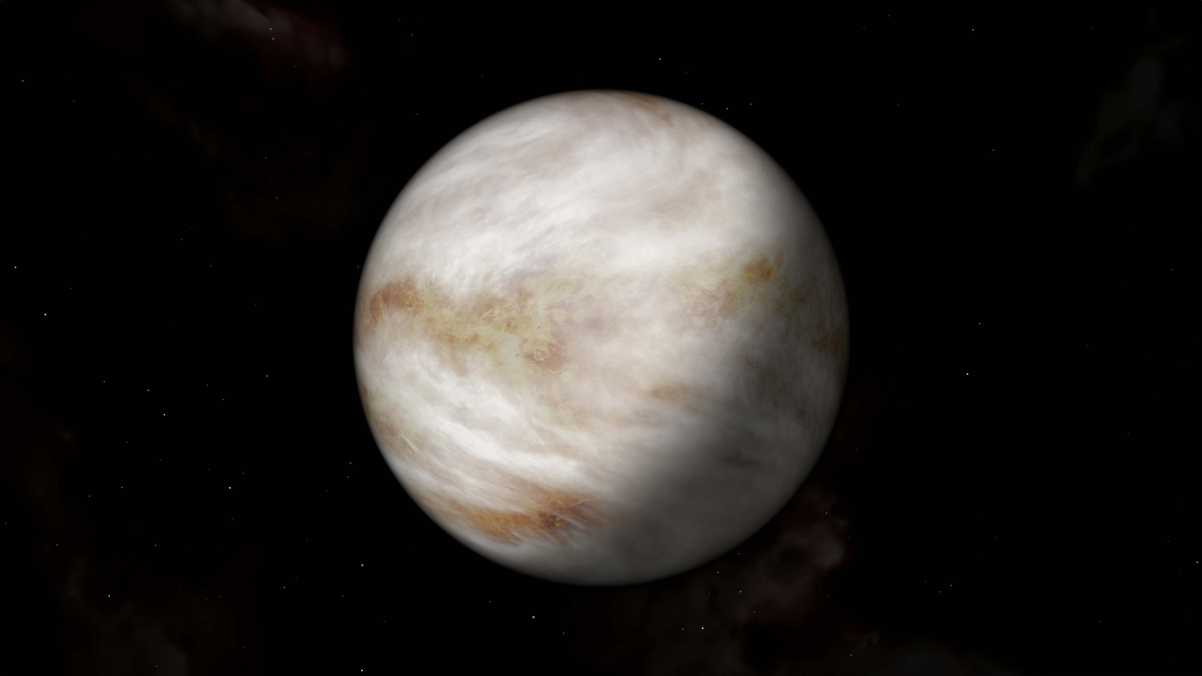 Planet Venus Dark background Wallpaper