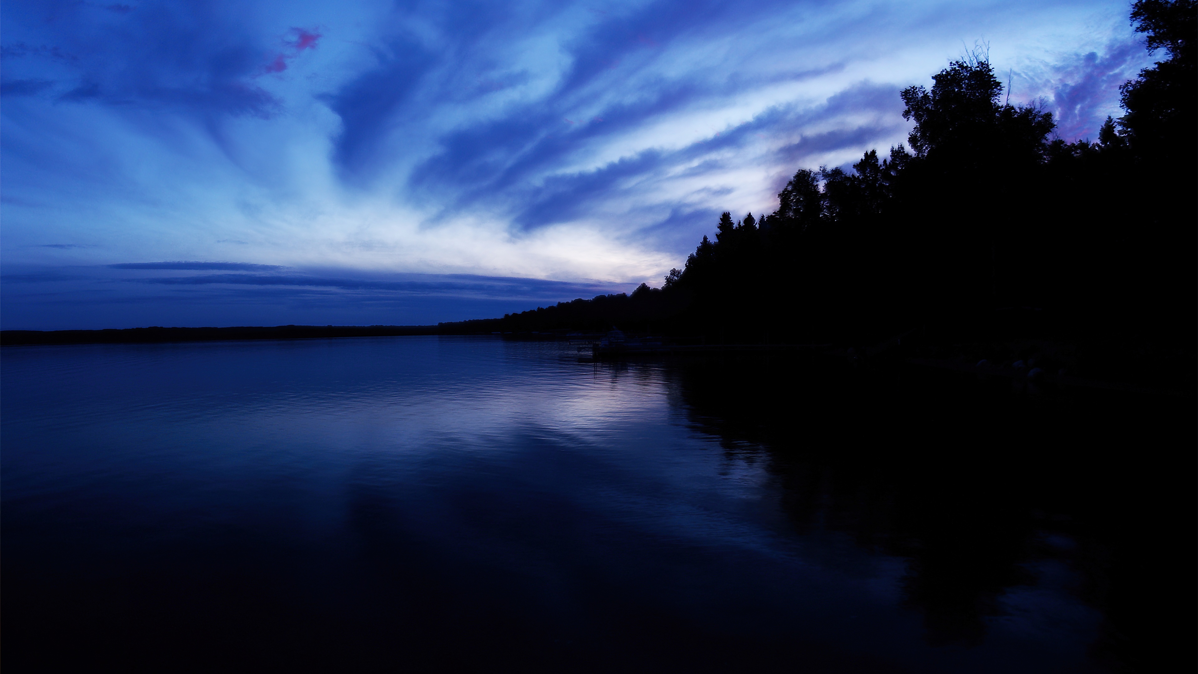 Sugar Lake Evening sky Wallpaper