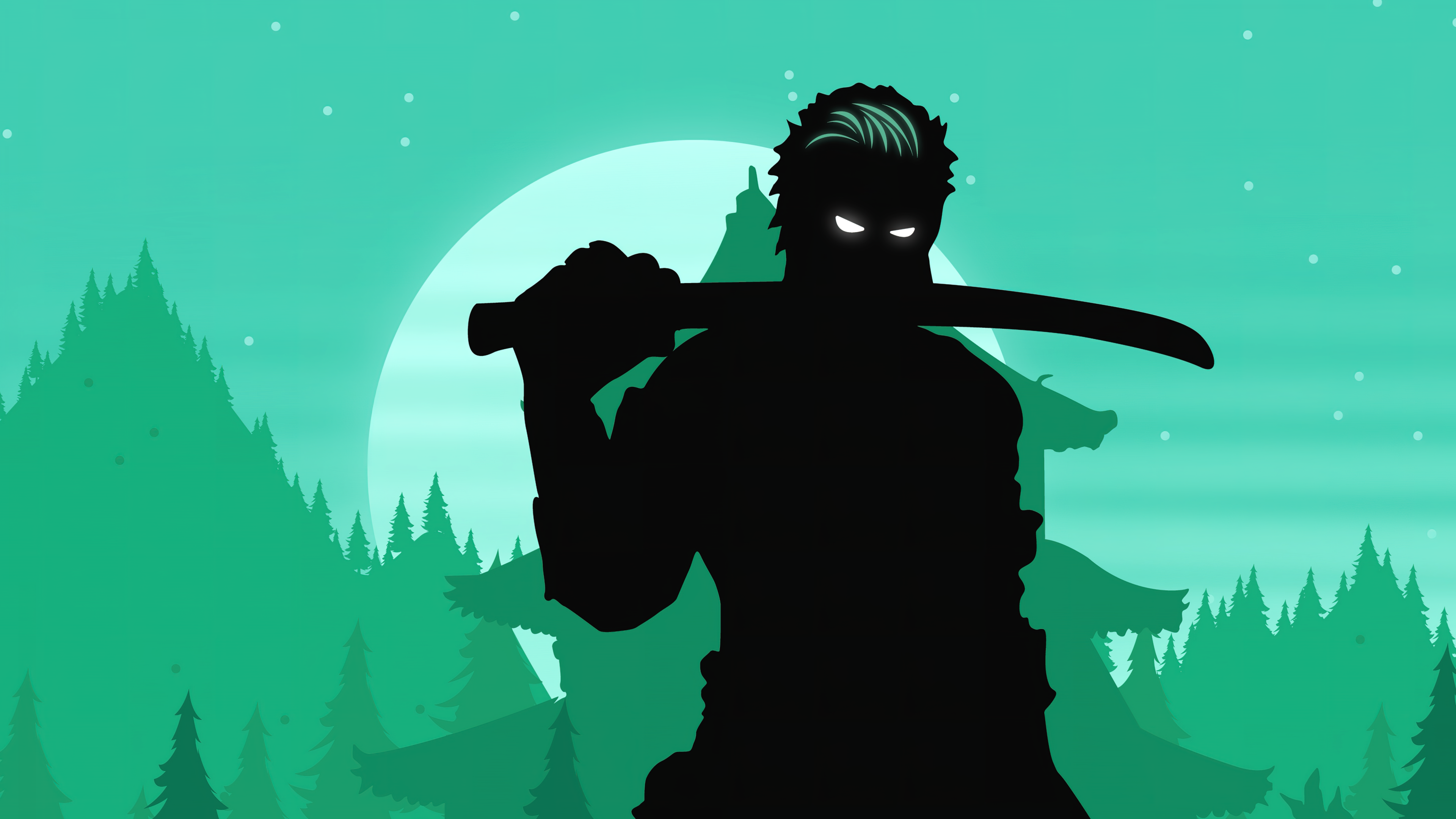 Roronoa Zoro Silhouette Wallpaper