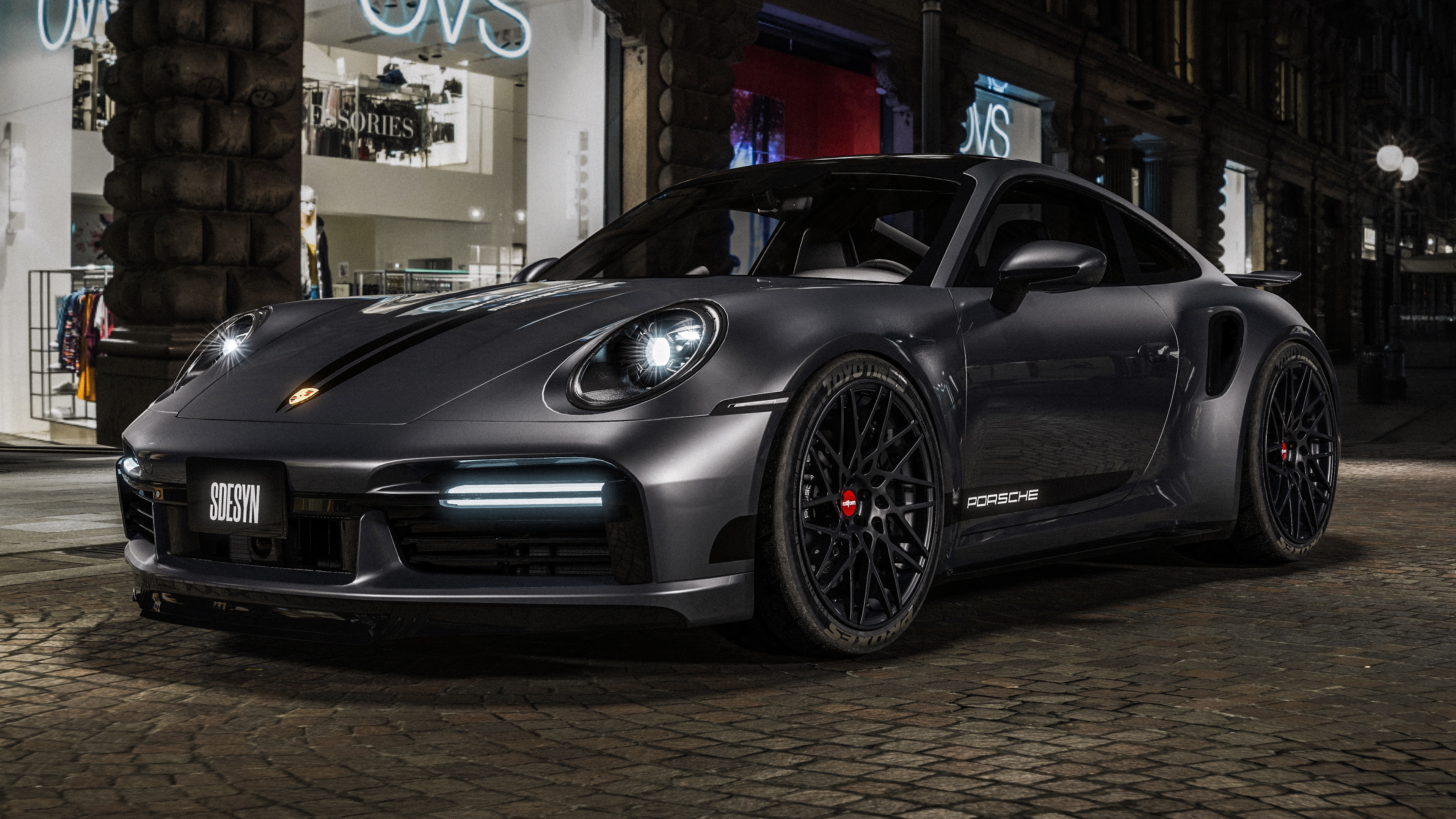 Porsche 911 Turbo S Carbon Fiber Wallpaper