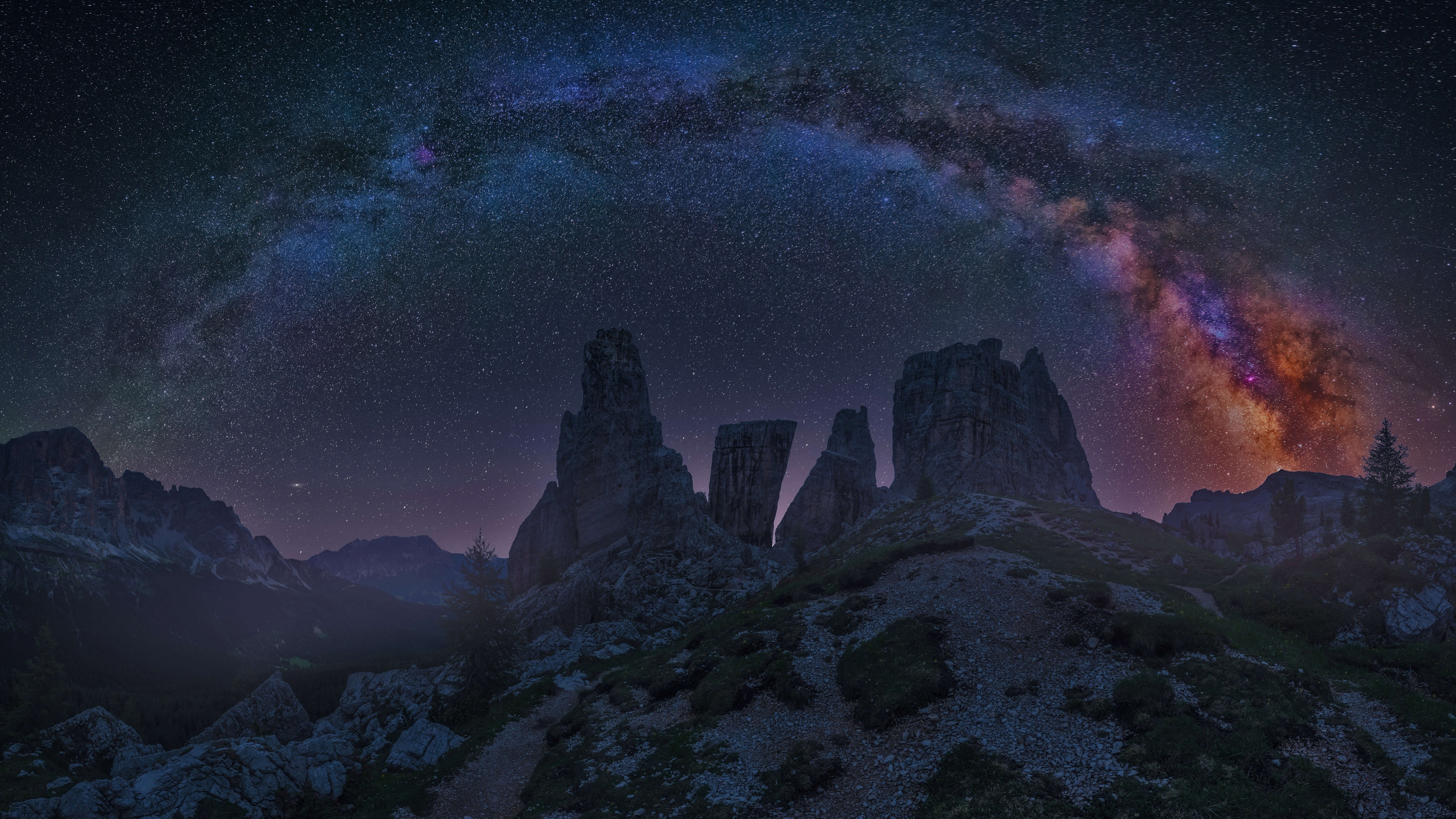 Dolomites Mountains Wallpaper