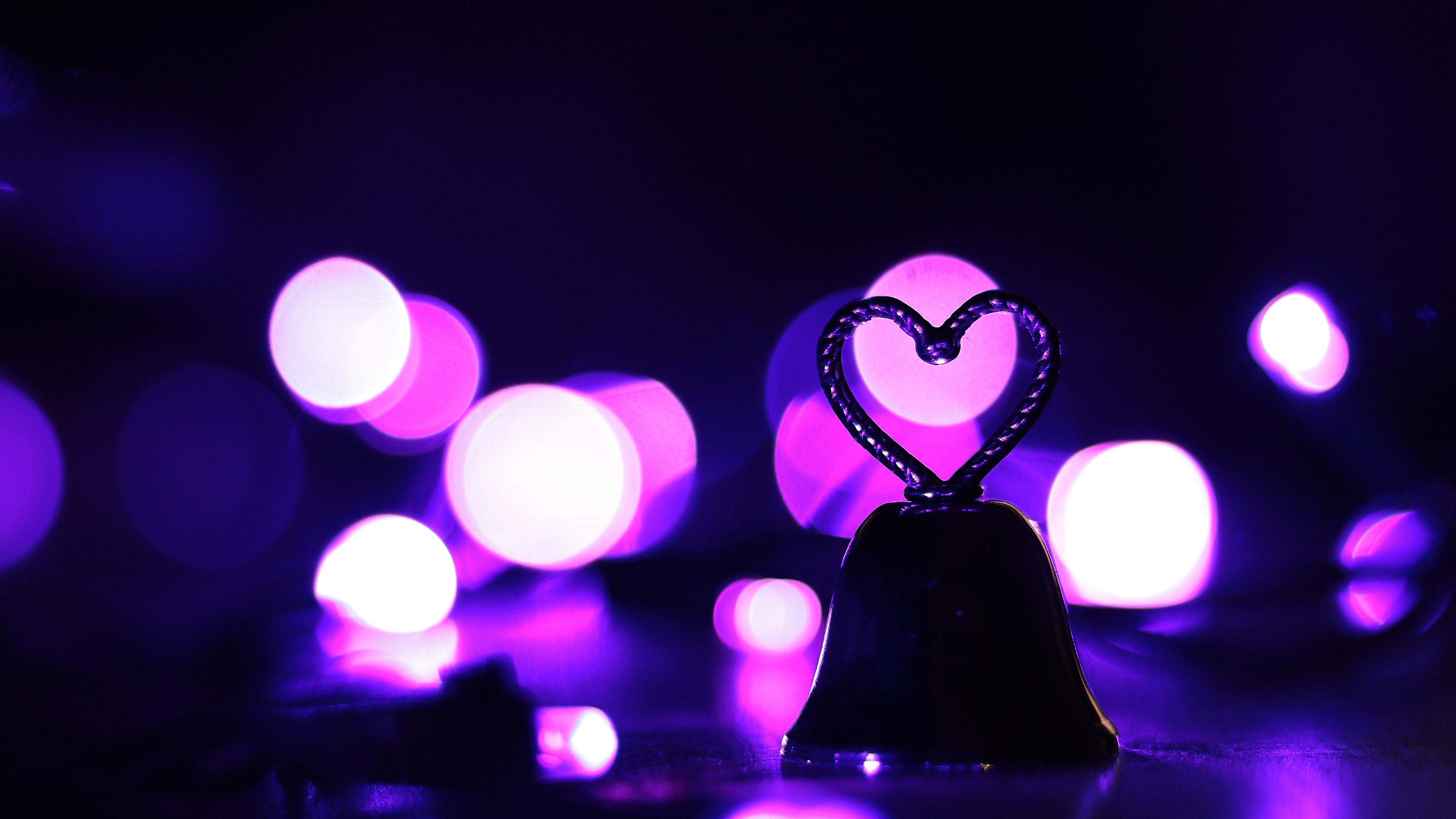 Love heart Purple aesthetic Wallpaper