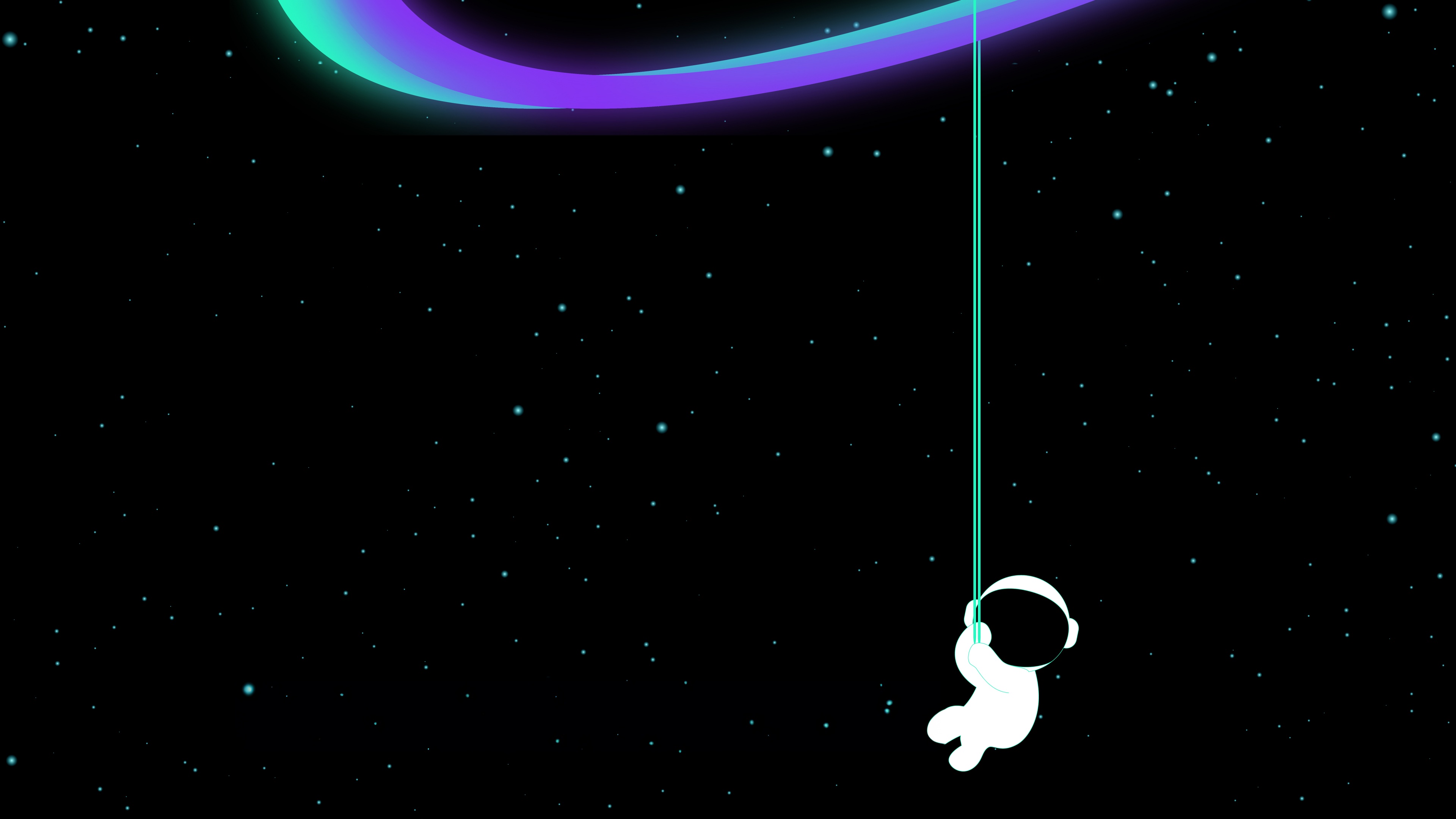 Cute astronaut Hanging Wallpaper