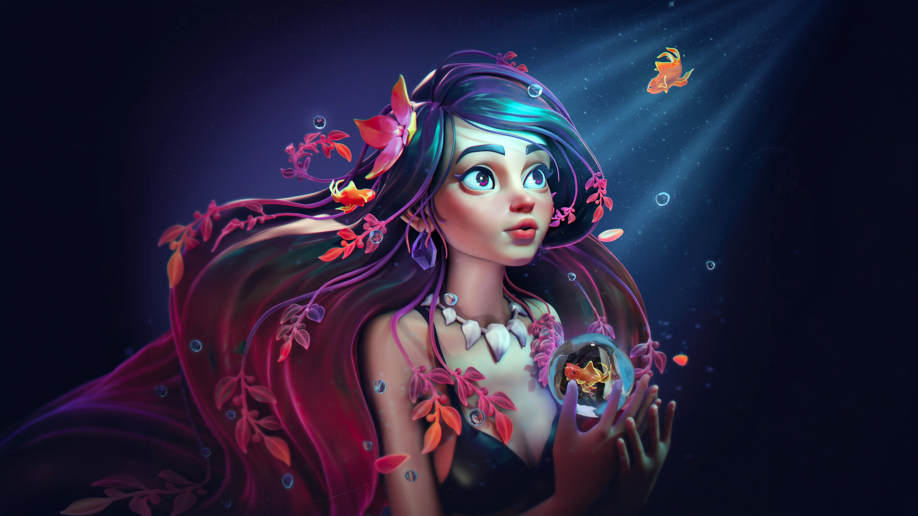 Mermaid Fantasy artwork Wallpaper