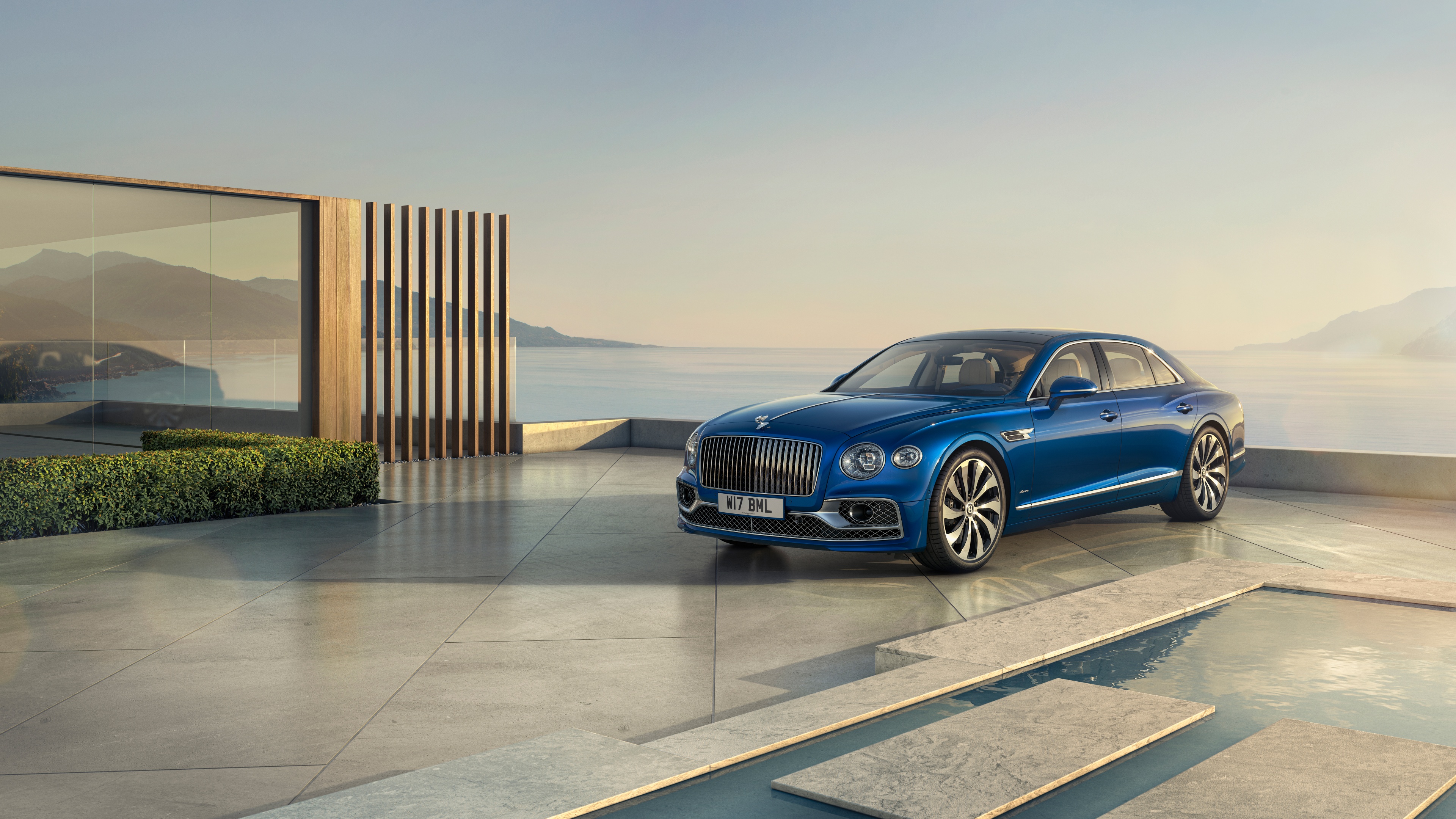 Bentley Flying Spur Azure Luxury Sedan Wallpaper