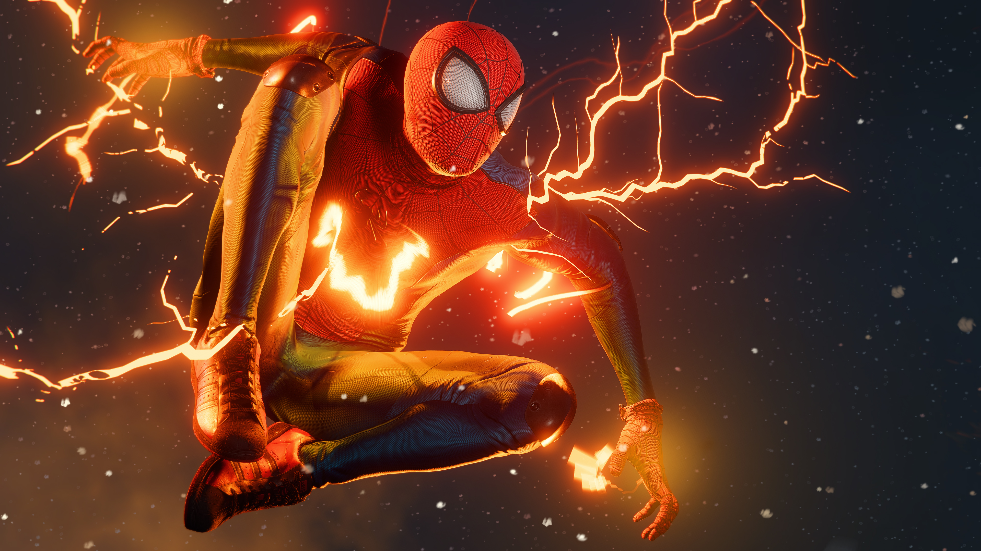 Spider-Man: Miles Morales Lightning Wallpaper