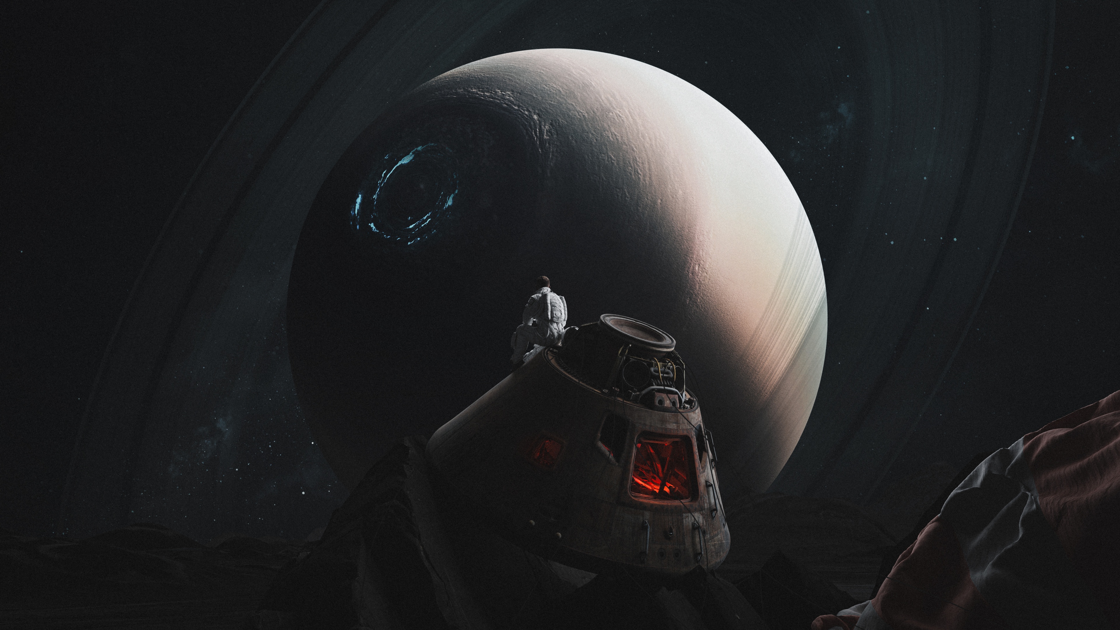 Astronaut Command Module Wallpaper