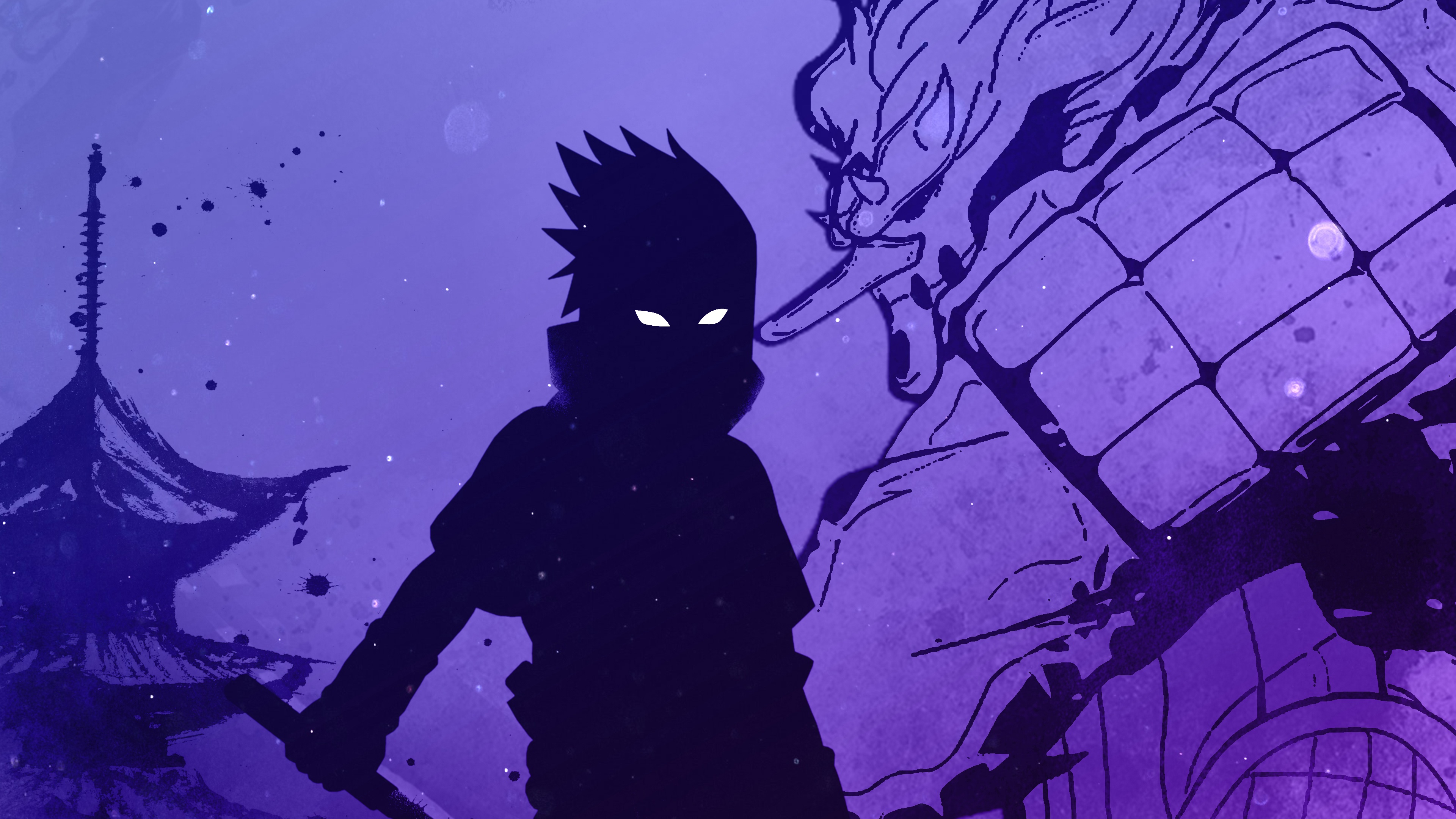 Sasuke Uchiha Silhouette Wallpaper