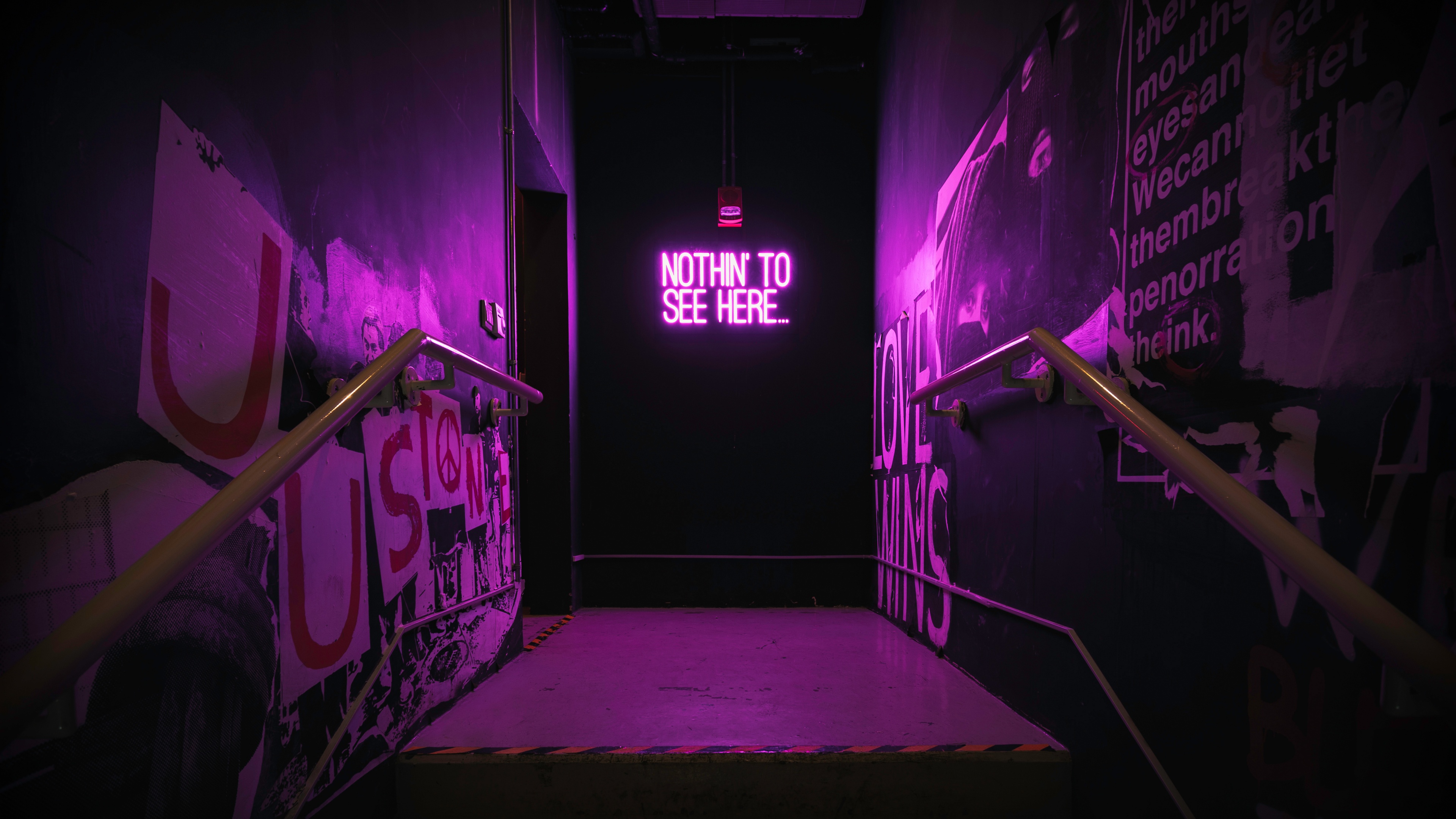 Nothing to See Here Purple aesthetic Wallpaper