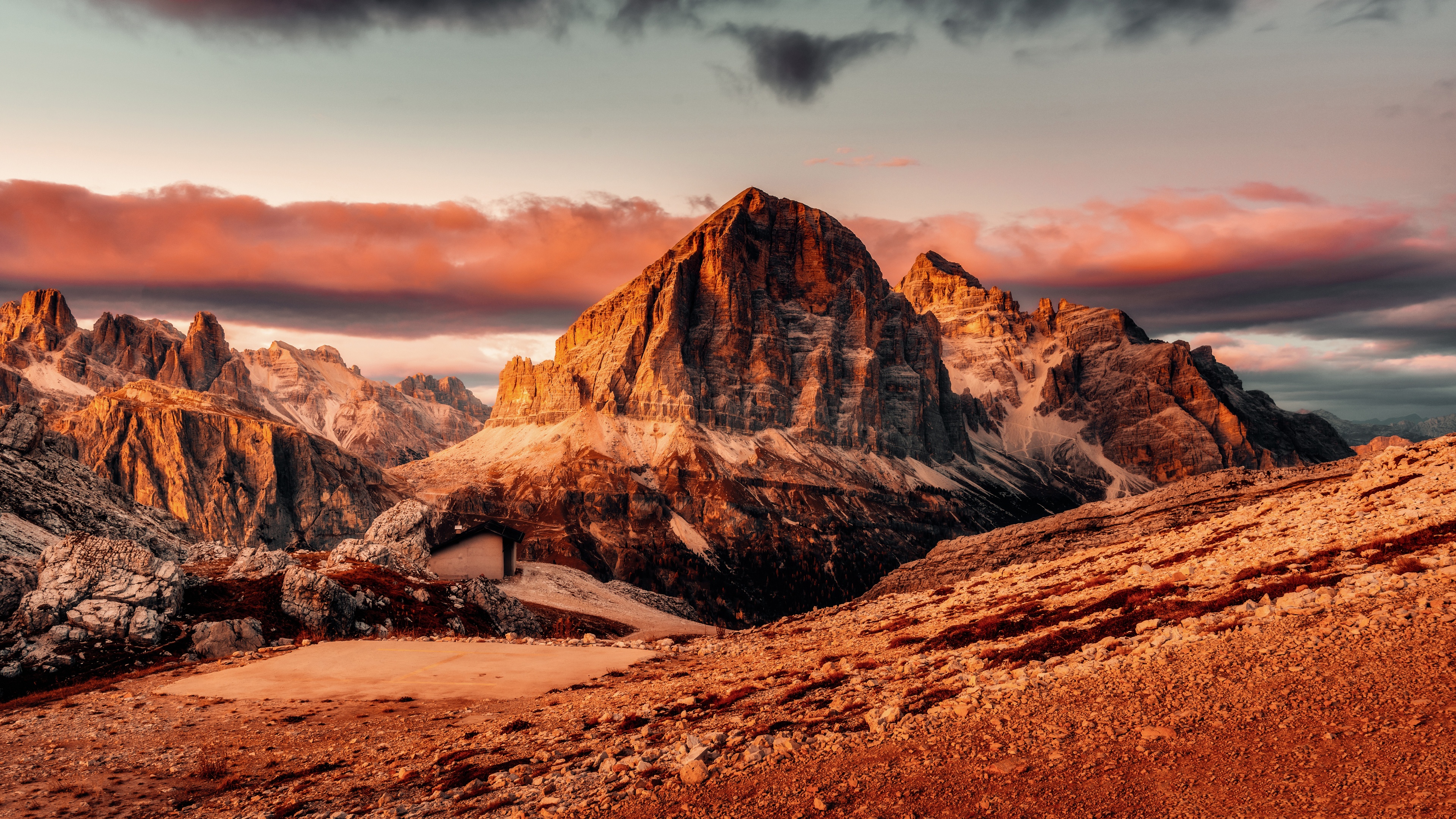 Dolomite mountains Summer Wallpaper