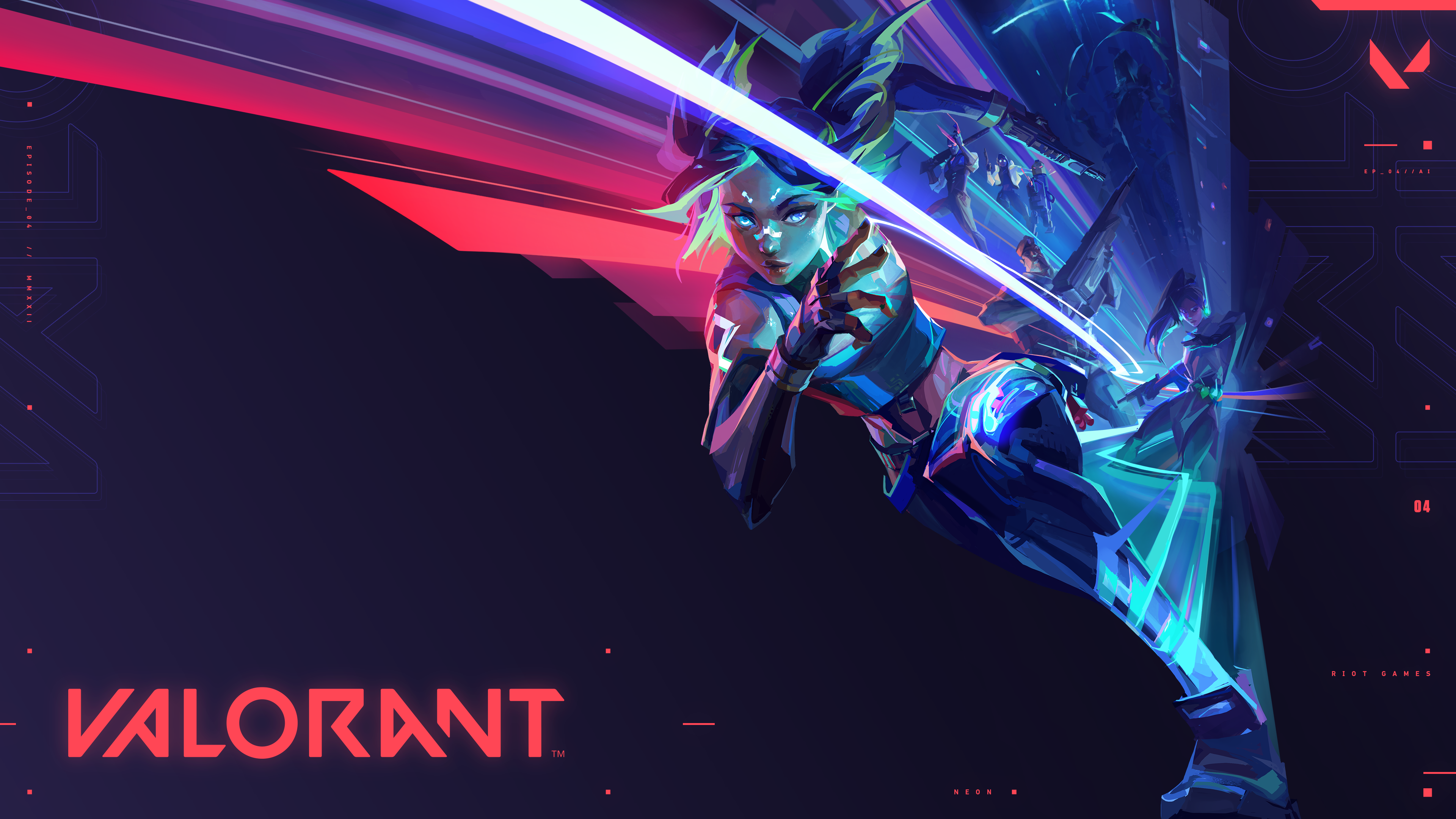 Valorant Neon 4K Wallpaper