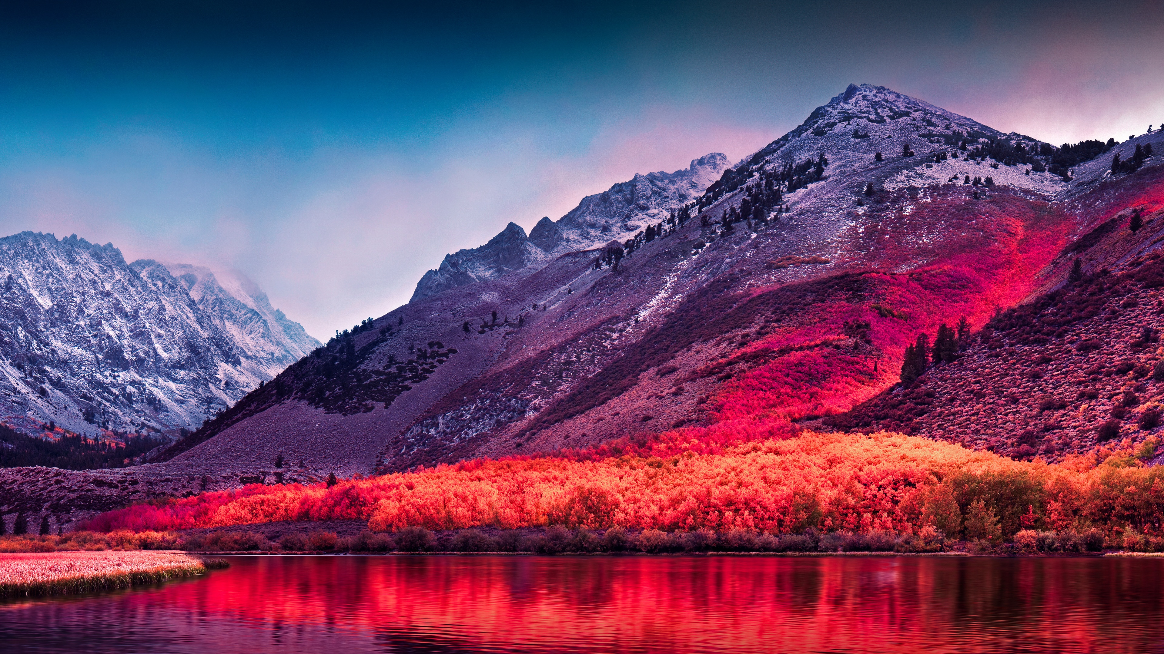 Sierra Nevada mountains macOS High Sierra Wallpaper
