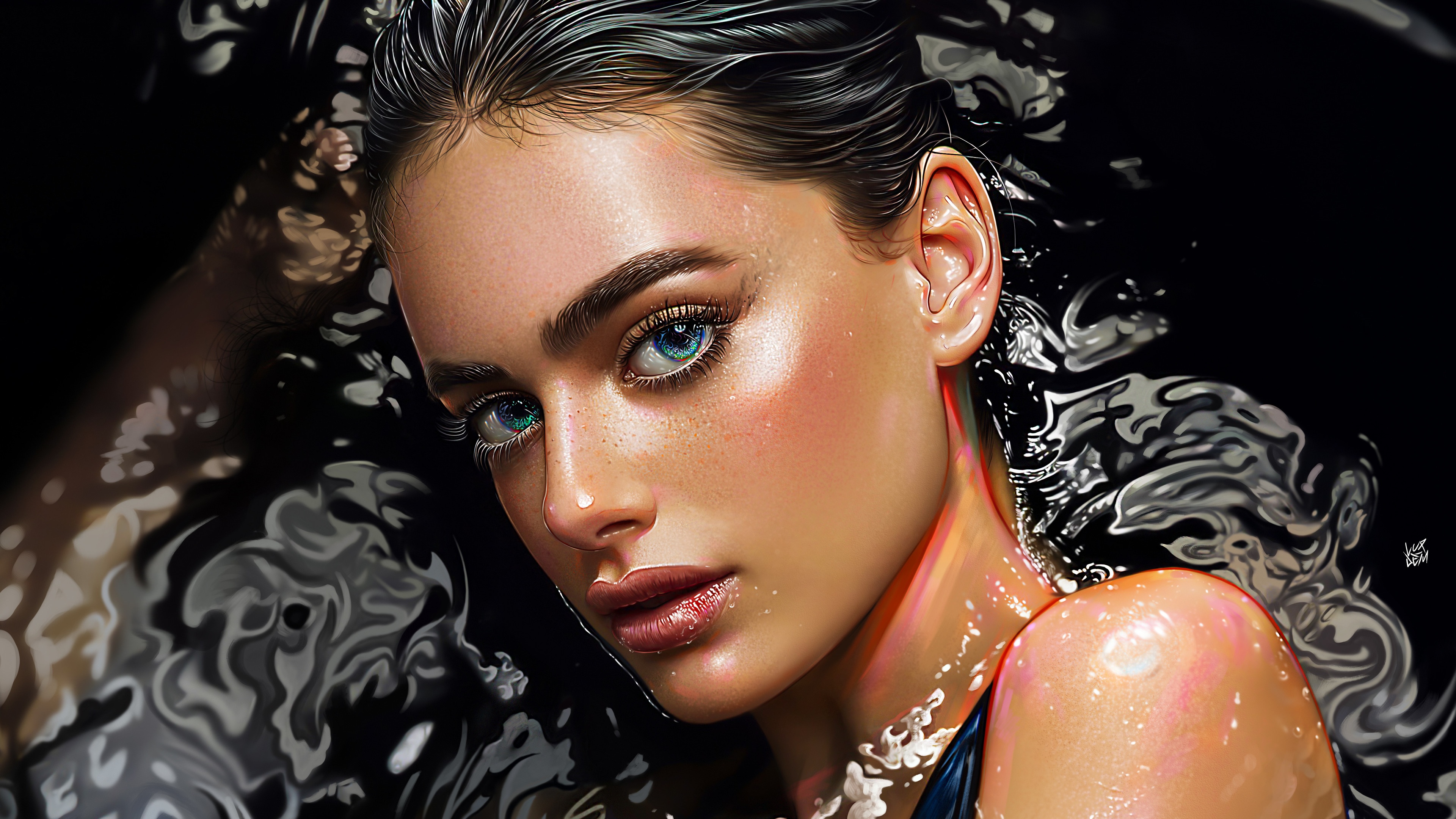 Woman Illustration Wallpaper