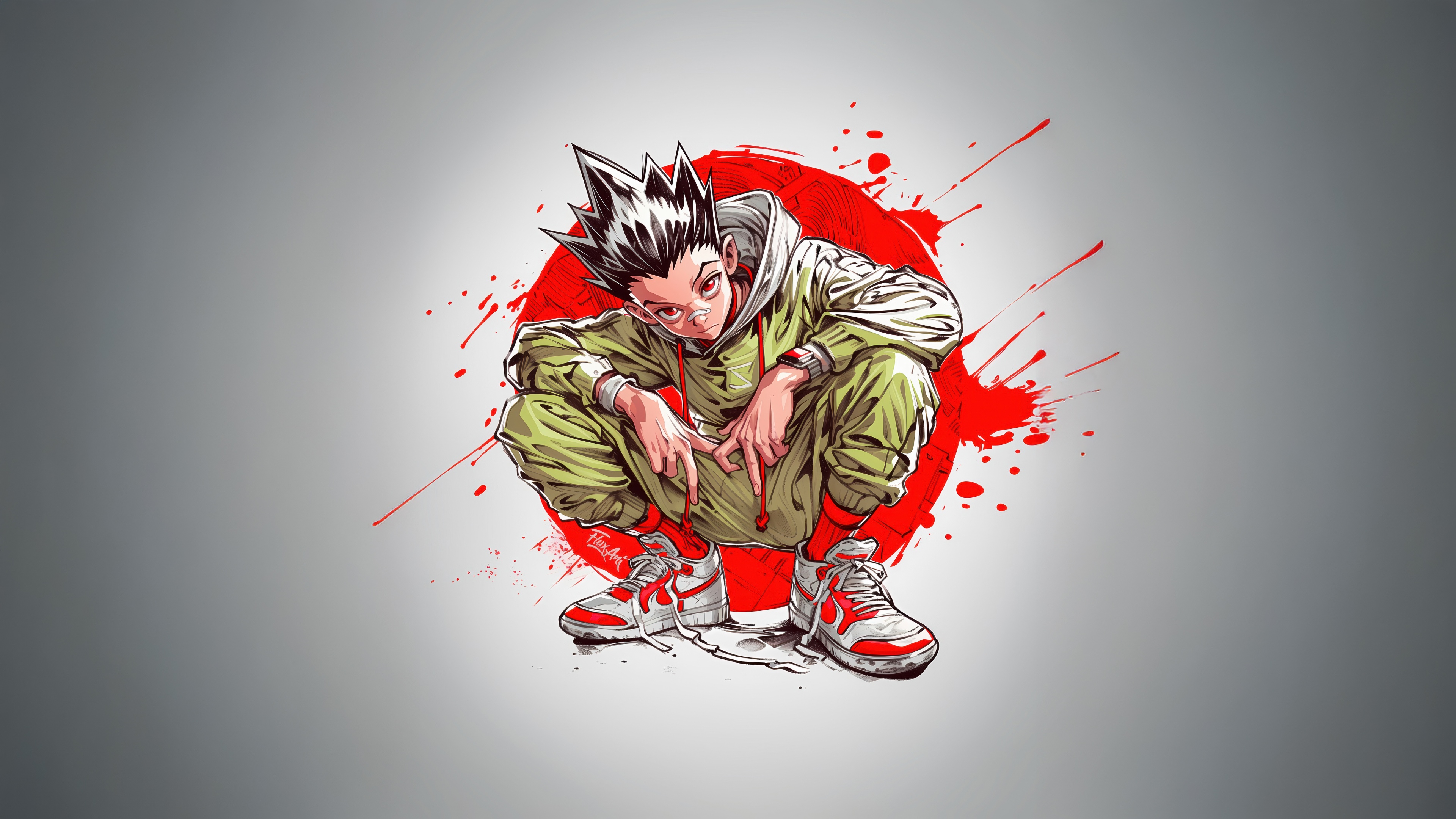 Gon Freecss AI art Wallpaper