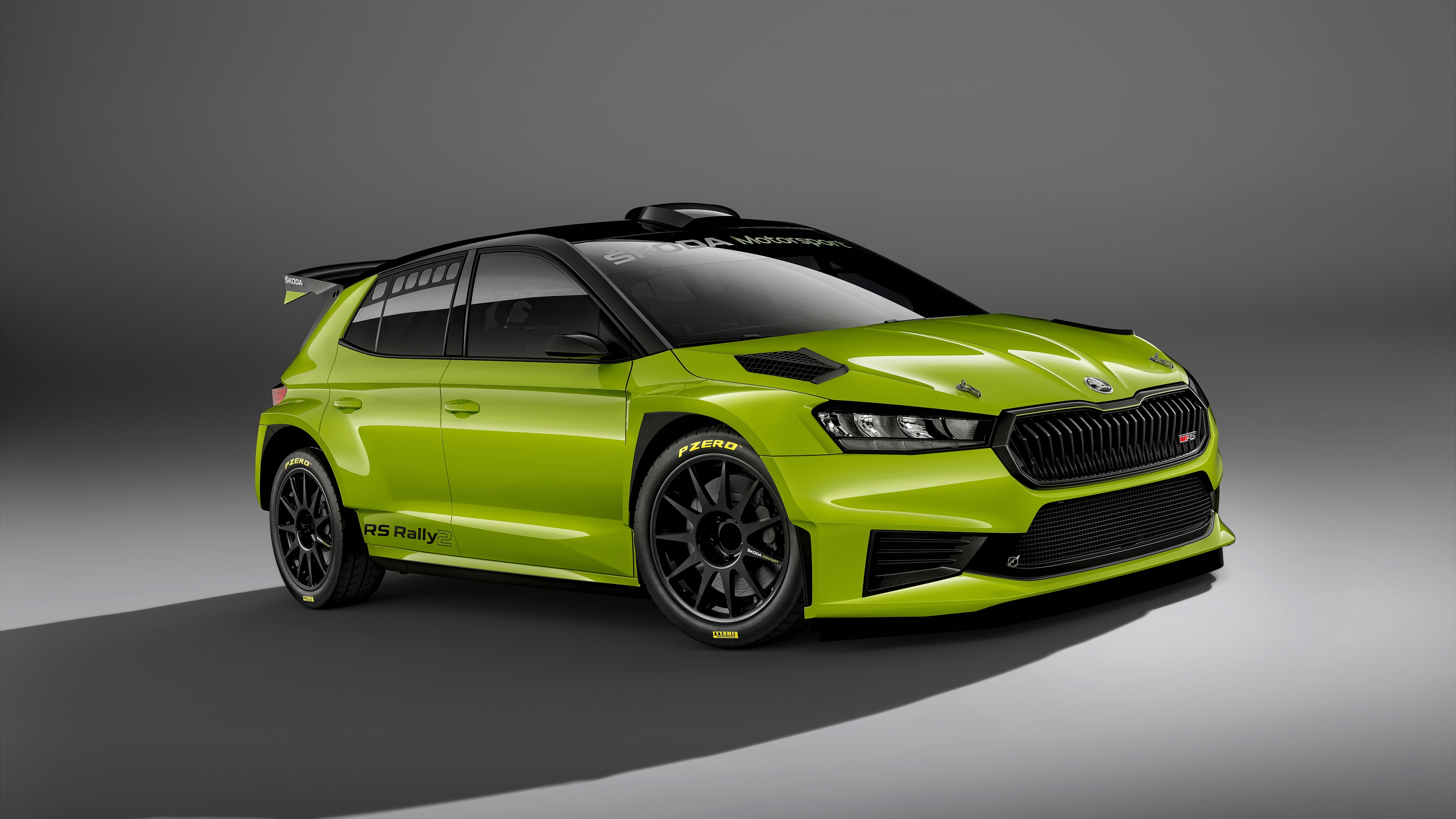 Skoda Fabia RS Rally2 Rally racer Wallpaper